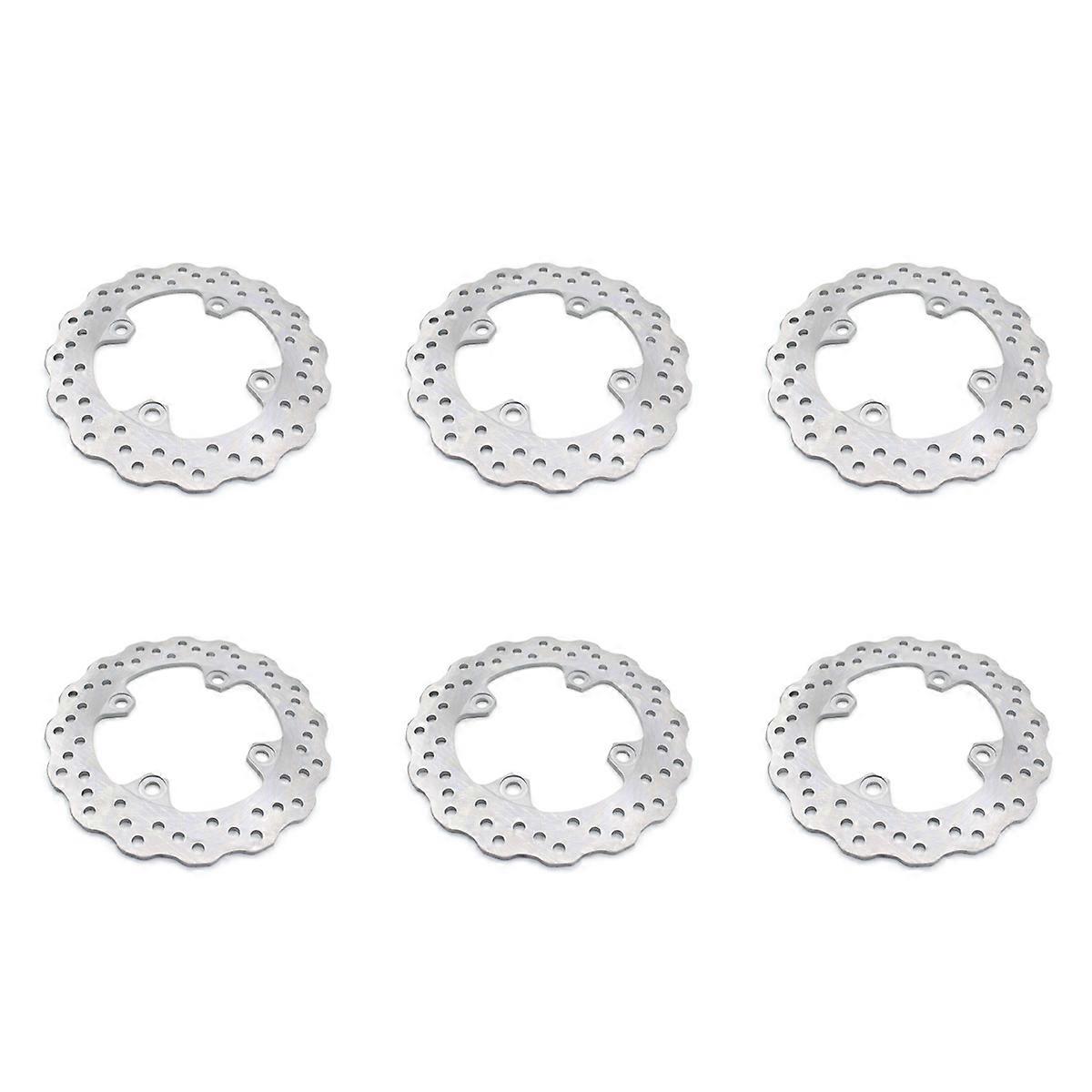 6X Motorcycle Rear Brake Disc Rotor for -6R ZX636 -9R -10R 650 Cc ER-6F ER-6N Z750 Z1000