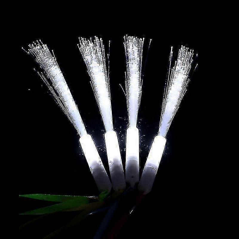 24 Stück Fiber Optic Wand Led Weiße Glow Sticks
