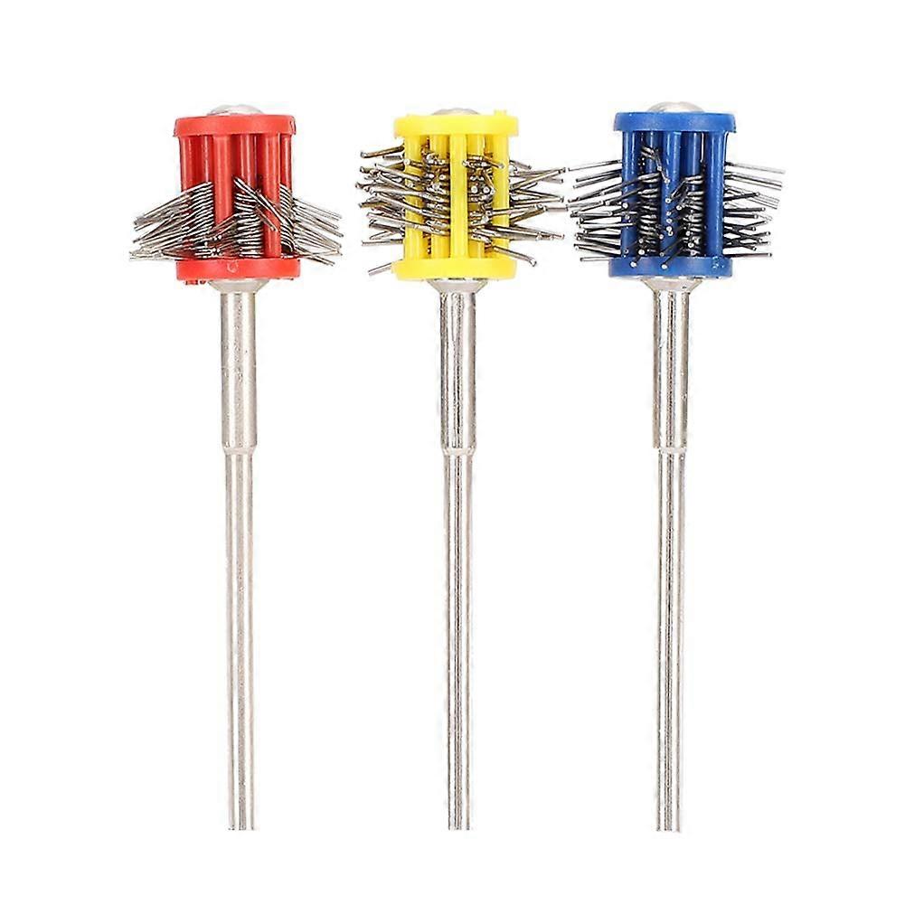Metal Texturing Polishing Brush Tool with Handle for Jewelry Makers - Fine Wire Wash Brush for Hobbyists and Craftsmen
