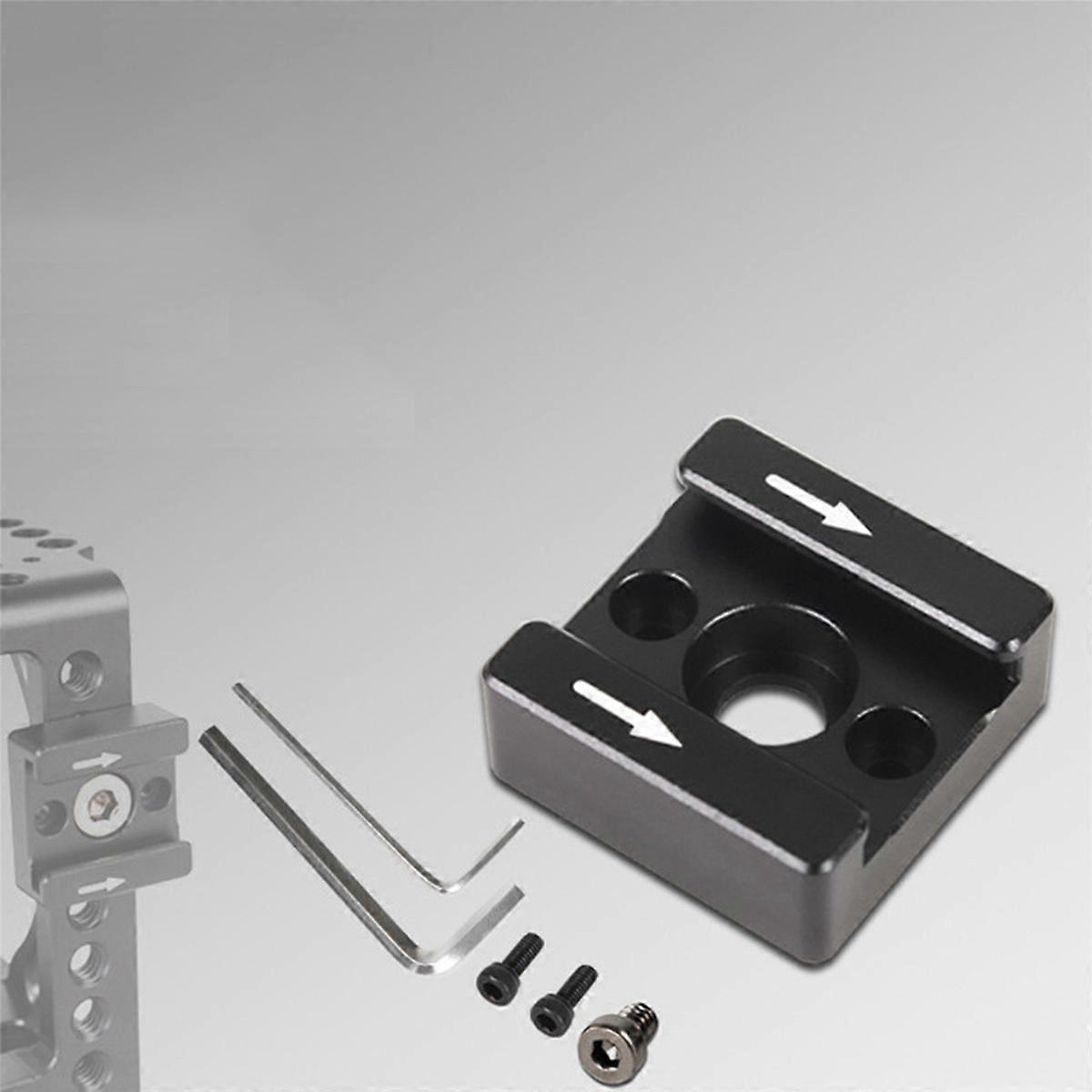 4Set 1/4 Thread Cold Hot Shoe Mount Adapter for DSLR Camera Cage Rig /Flash /LED Light /Microphone /