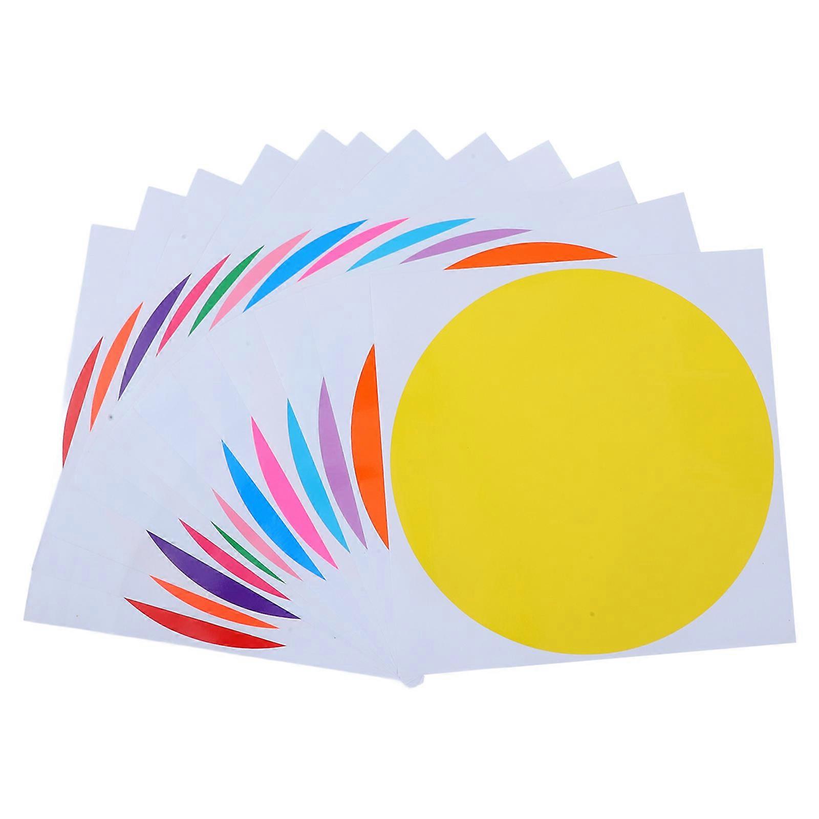 Classroom Dot Decals Colored Dry Erase Dots 30cm Diameter PVC Material Teaching Aid Designated Seating Areas 12 Sheets