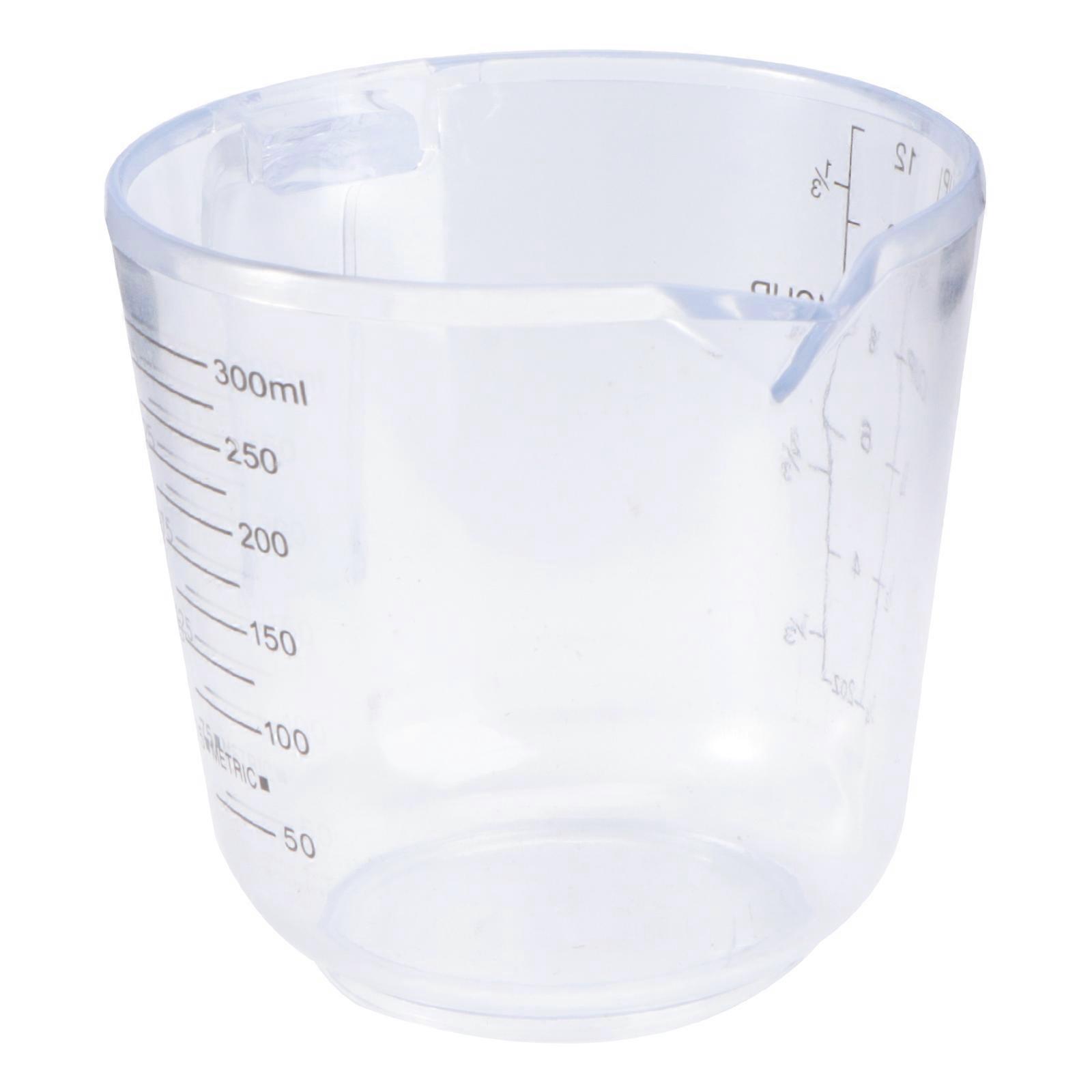 Large Transparent Measuring Cup for Bakers with Graduated Scale 1Set