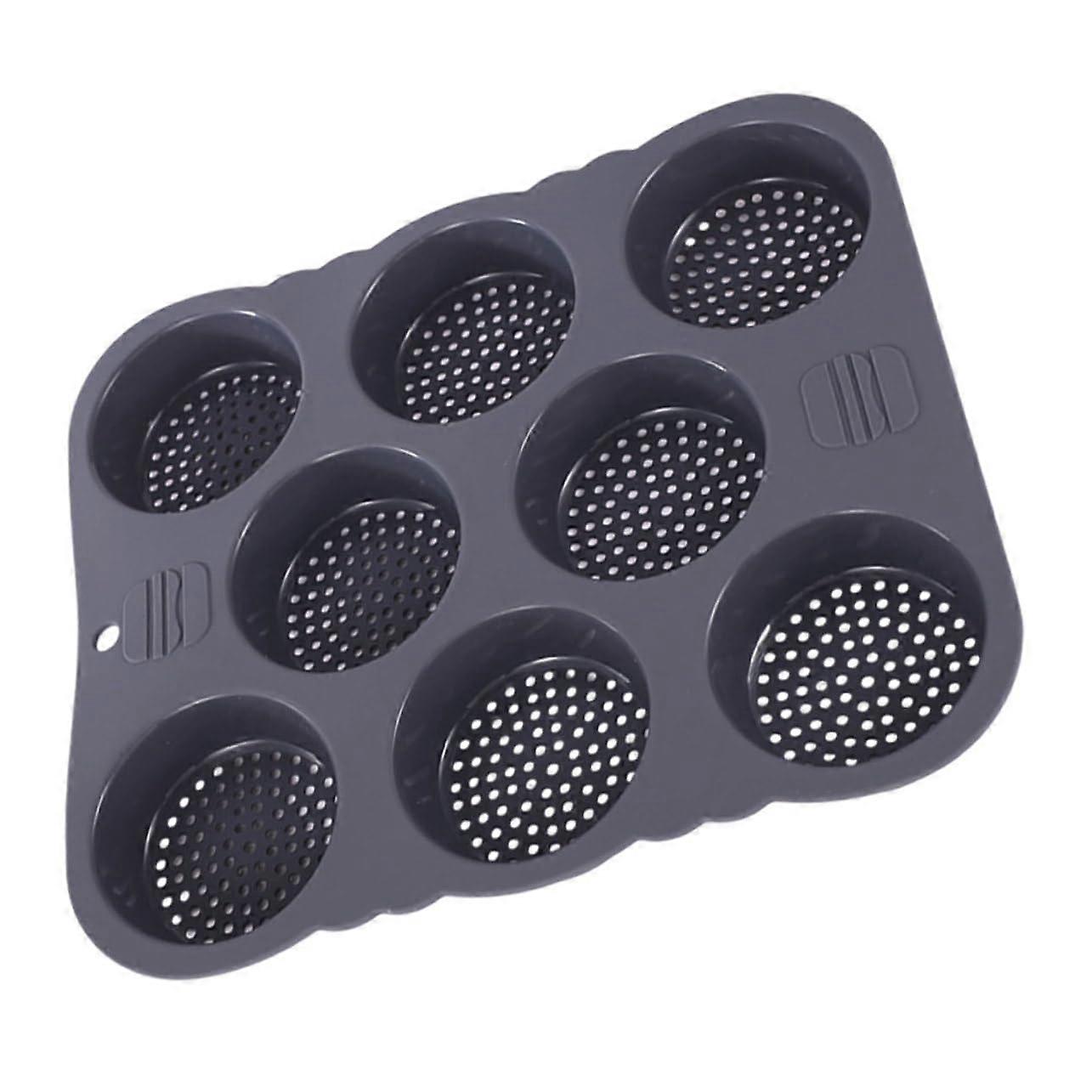 Silicone Burger Bun Baking Mold Non-Stick Reusable and Durable Dishwasher Safe for Home and Bakeries