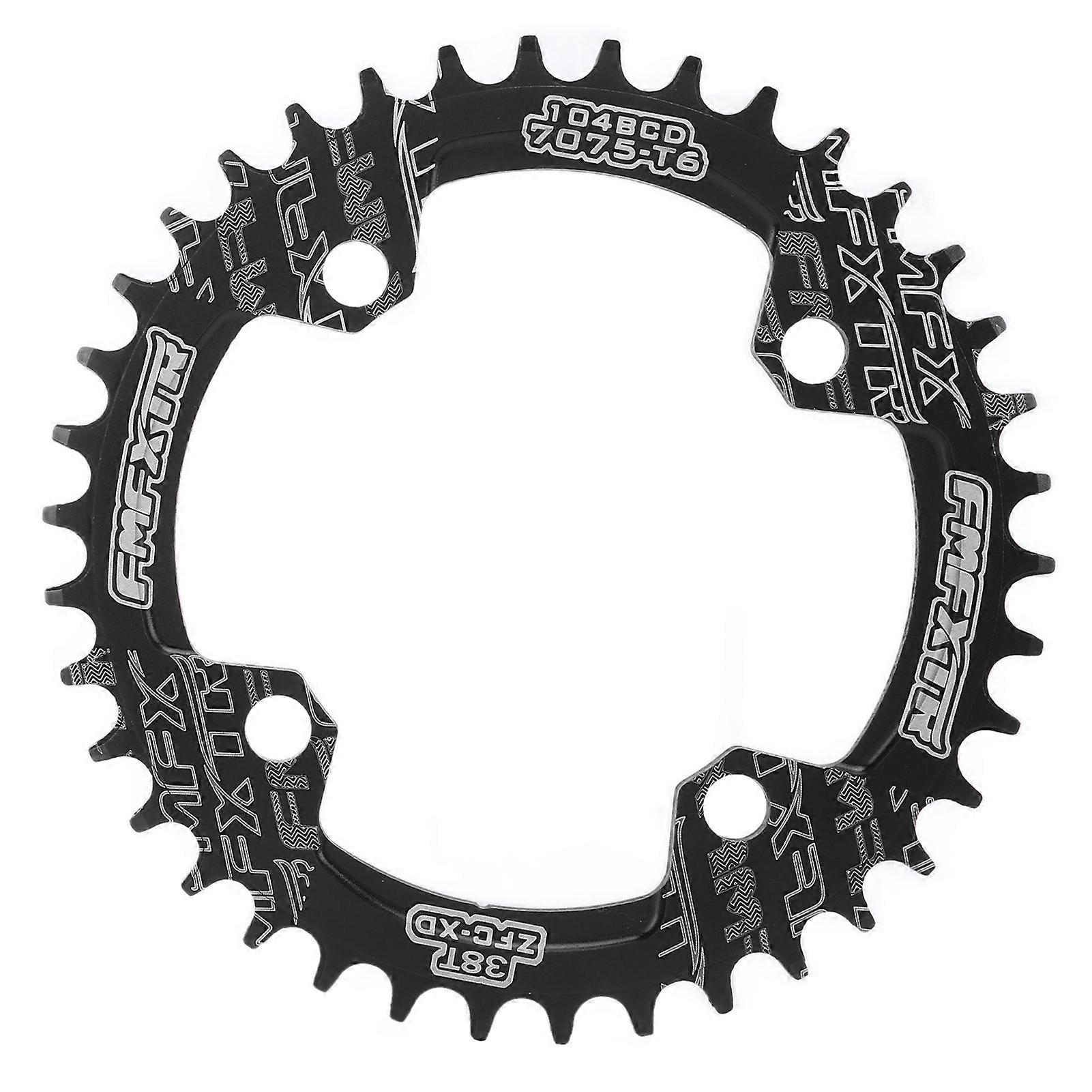 FMFXTR Chainring 38T Narrow Wide Single Chain Ring for Road Bikes Mountain BikesBlack