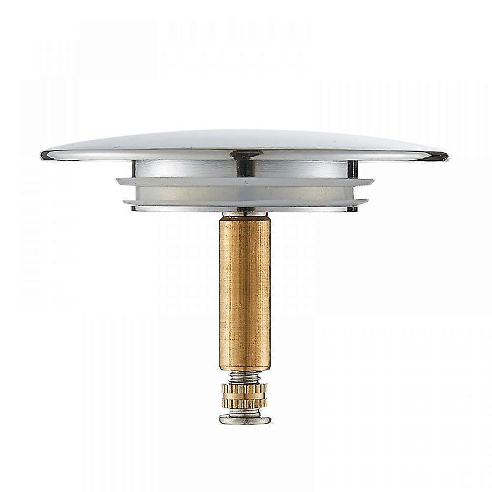Bath Stopper, 70 Mm, With Double Seal, Height Adjustable, Universal Bath Stopper, Sink Valve, Hardened Brass With Chrome Finish Z