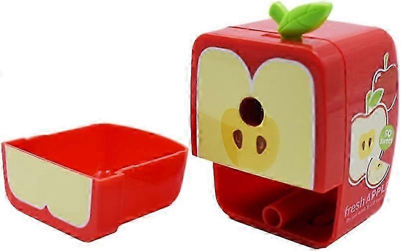Pencil Sharpener Fruit Colorful Series Hand Crank Pencil Sharpener Pencil Sharpener Apple Pattern Sharpener Plastic Hand Crank Hand Sharpener Novelty