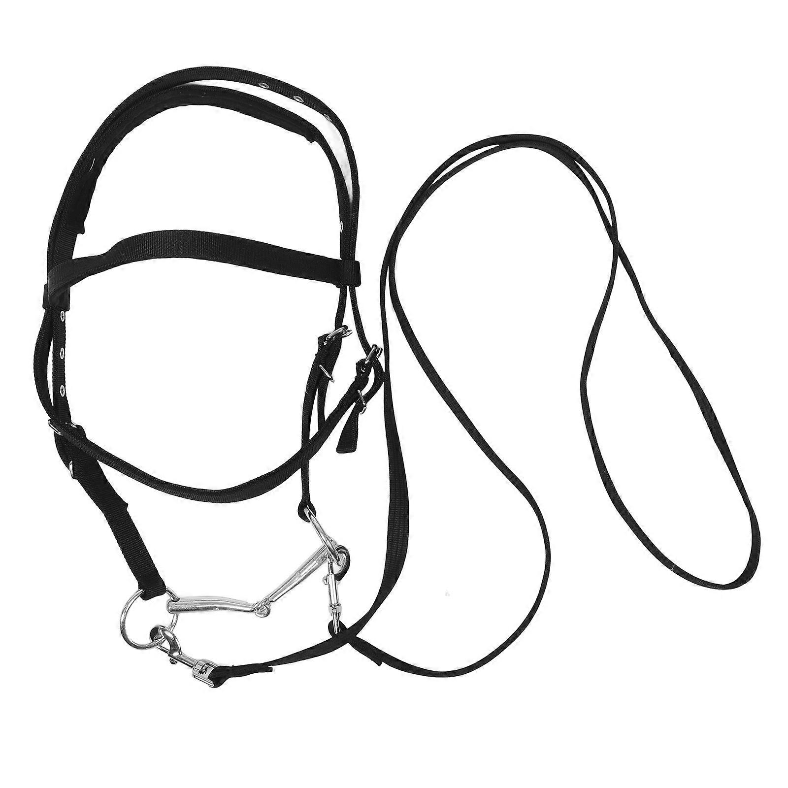 Nylon Rope Halter Comfortable Bitless Bridle for Training and Riding Durable Elegant Horse Tack