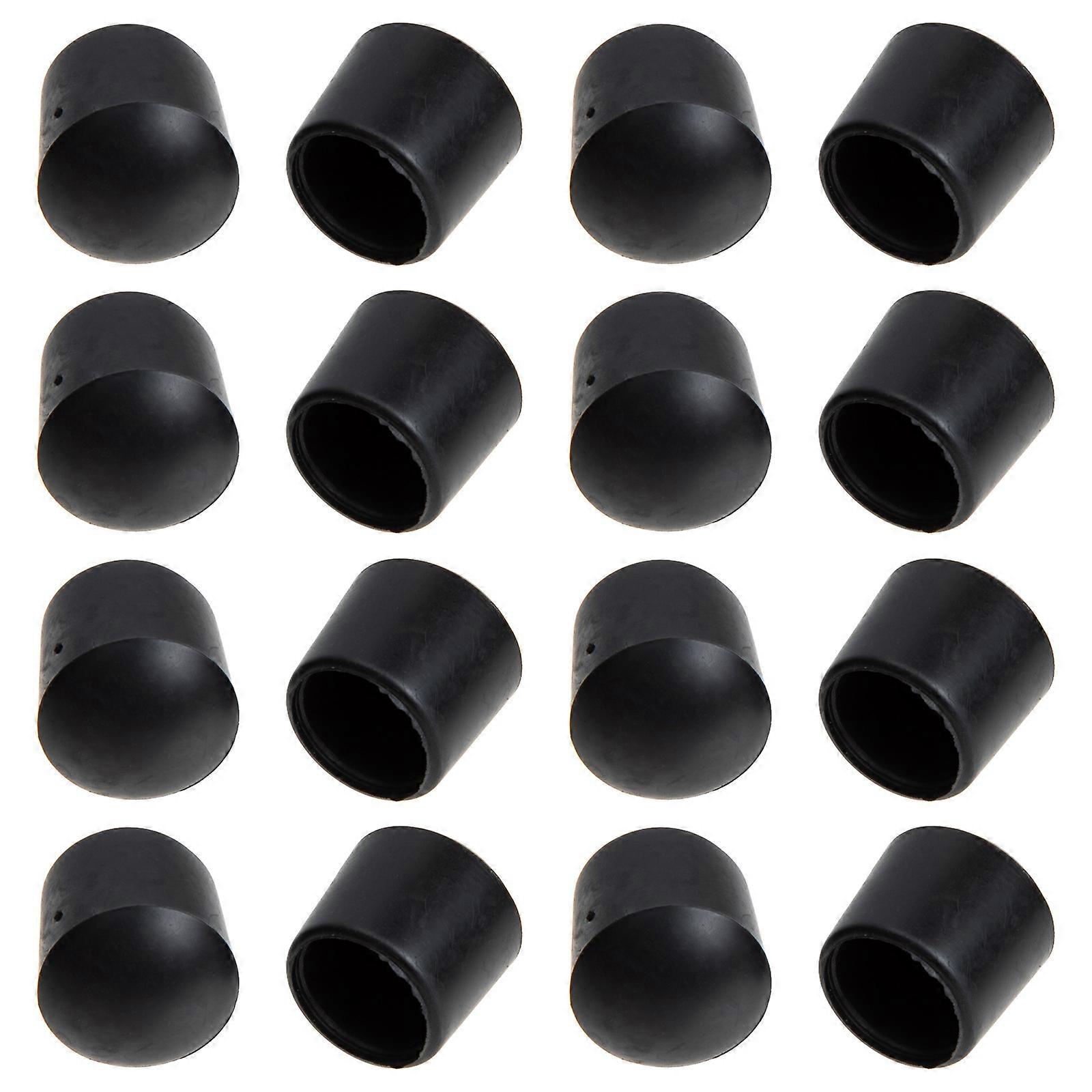 Foosball Rubber End Cap Safety Cushioning Protection For Table Soccer Play 16Pcs