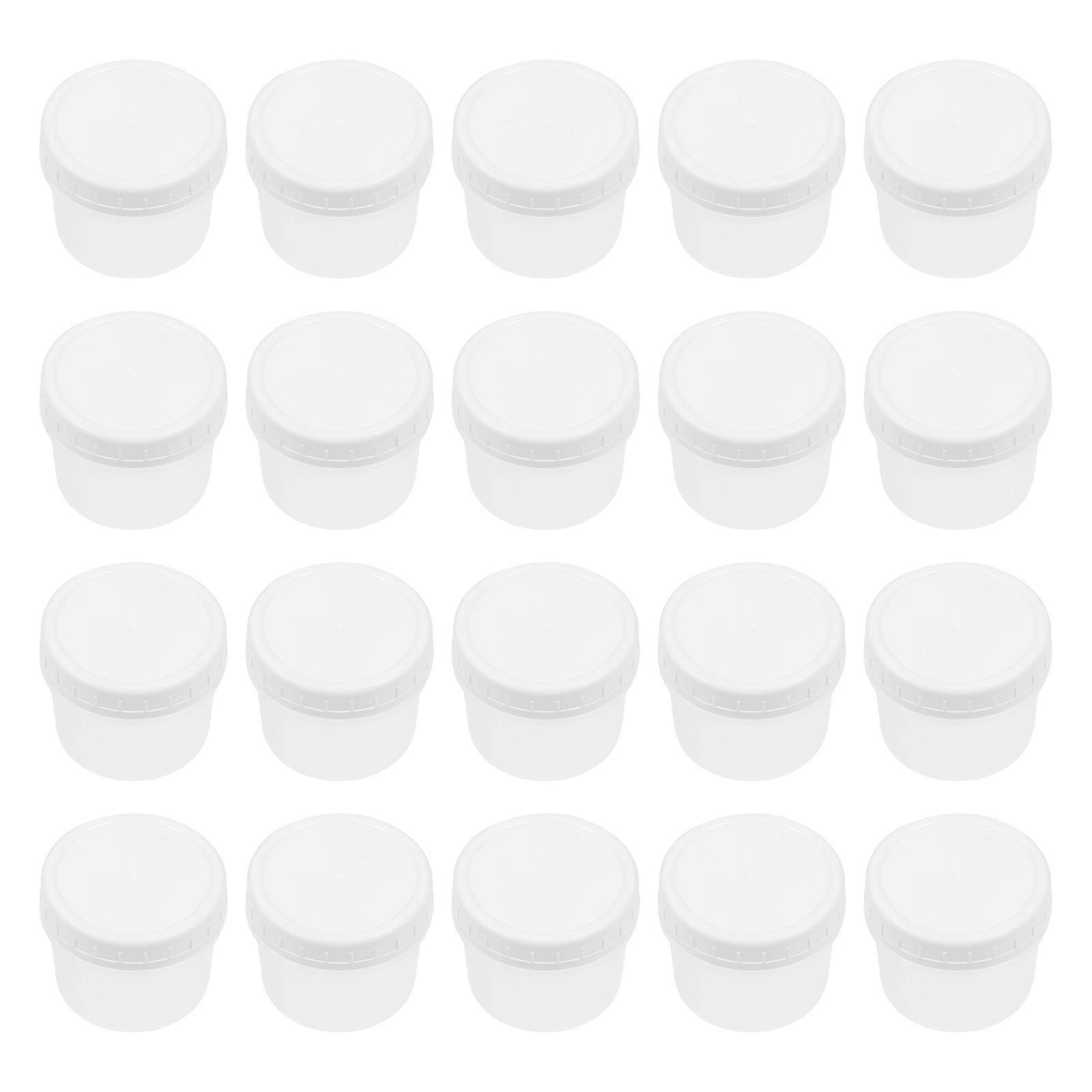 気密食品保存容器プリンジャーキッチン使用7x7x6cm白こぼれ防止20個