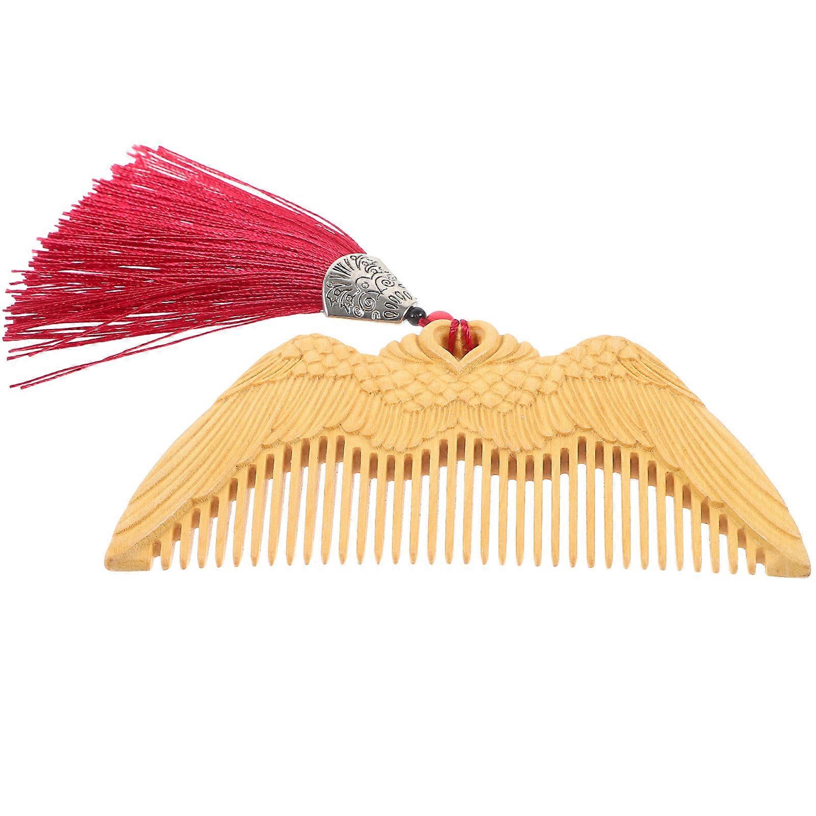 Hair Combs For Women Anti Static Wood Fine Tooth Scalp Massage Compact Design 1Pcs