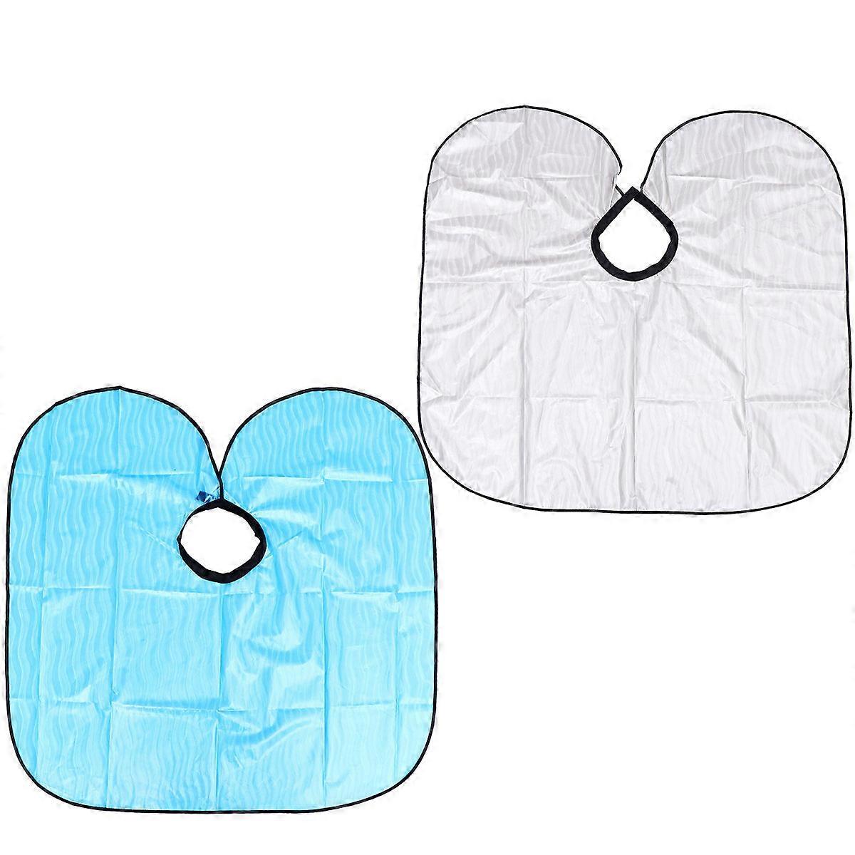 مصفف الشعر كيب 2 قطعة ساحة صالون خفيفة الوزن مع حماية الرقبة لصبغ الشعر ، بيرم ، الاستخدام المنزلي والمهني