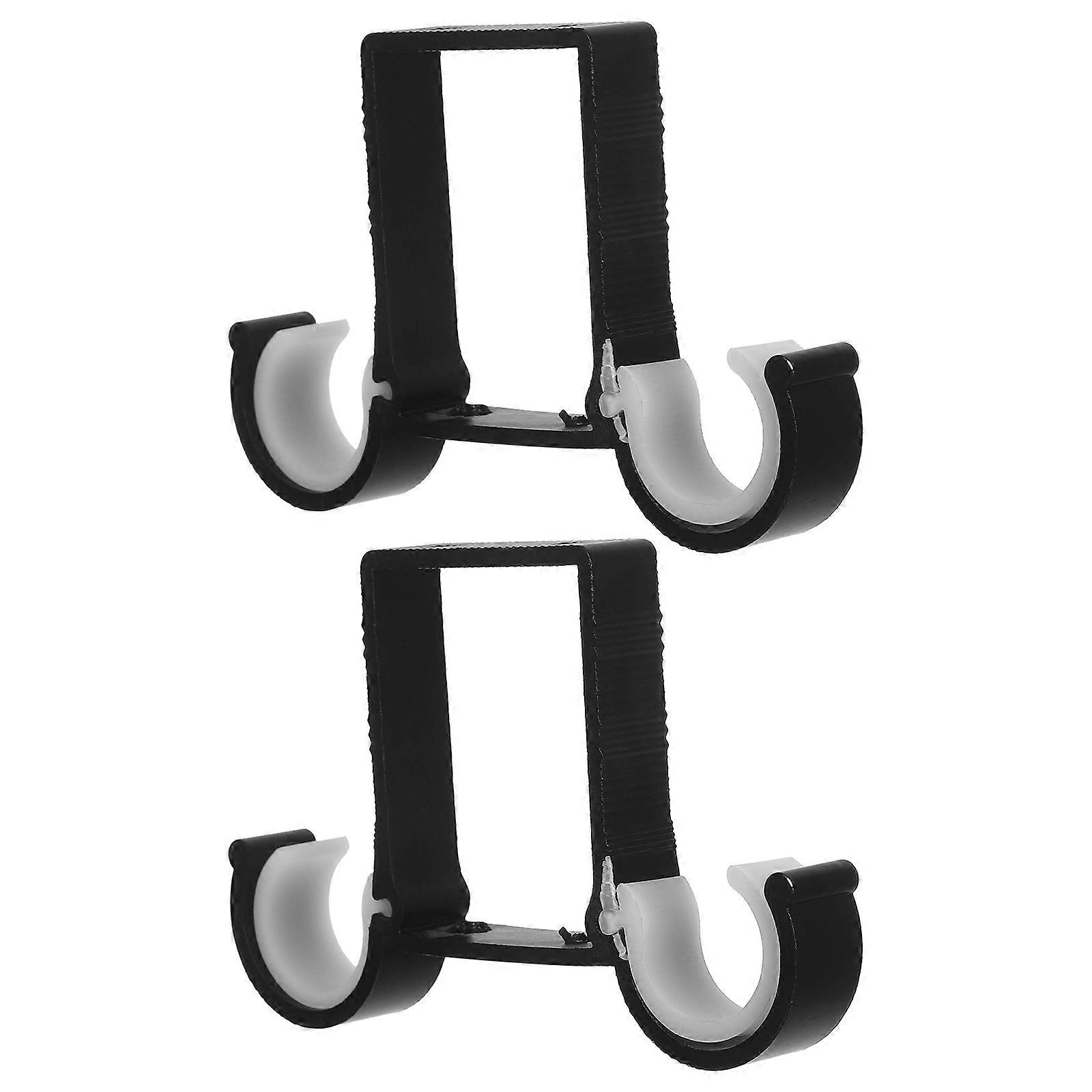 Aluminum Alloy Double Curtain Track Brackets Ceiling Mounted Rod Holder for Drapes Space Saving Design for Living Room Bedroom