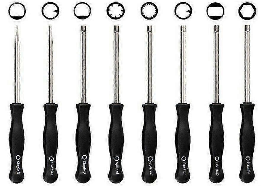 8pcs Adjustable Tool Set for Chainsaw Carburetor with Splined Screwdrivers for Certain Brands