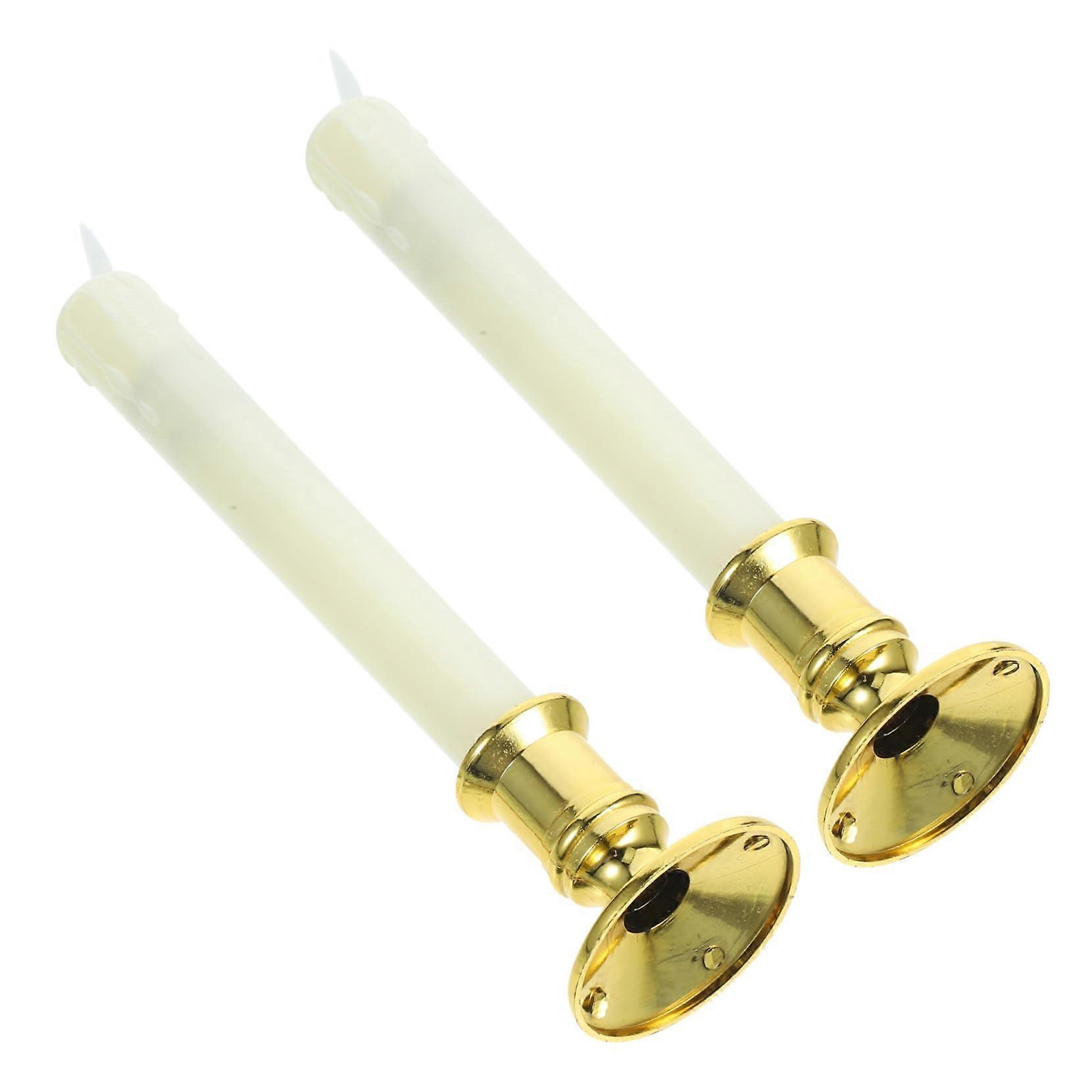 2 Pieces Reusable LED BatteryOperated Flickering Candle Lights for Ambient Decoration at Home and Special Occasions Coasters