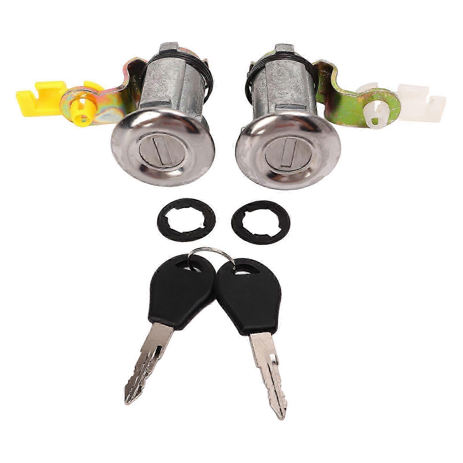 Door Lock Cylinders with Keys for Pickup Driver Passenger Side 1984-1998