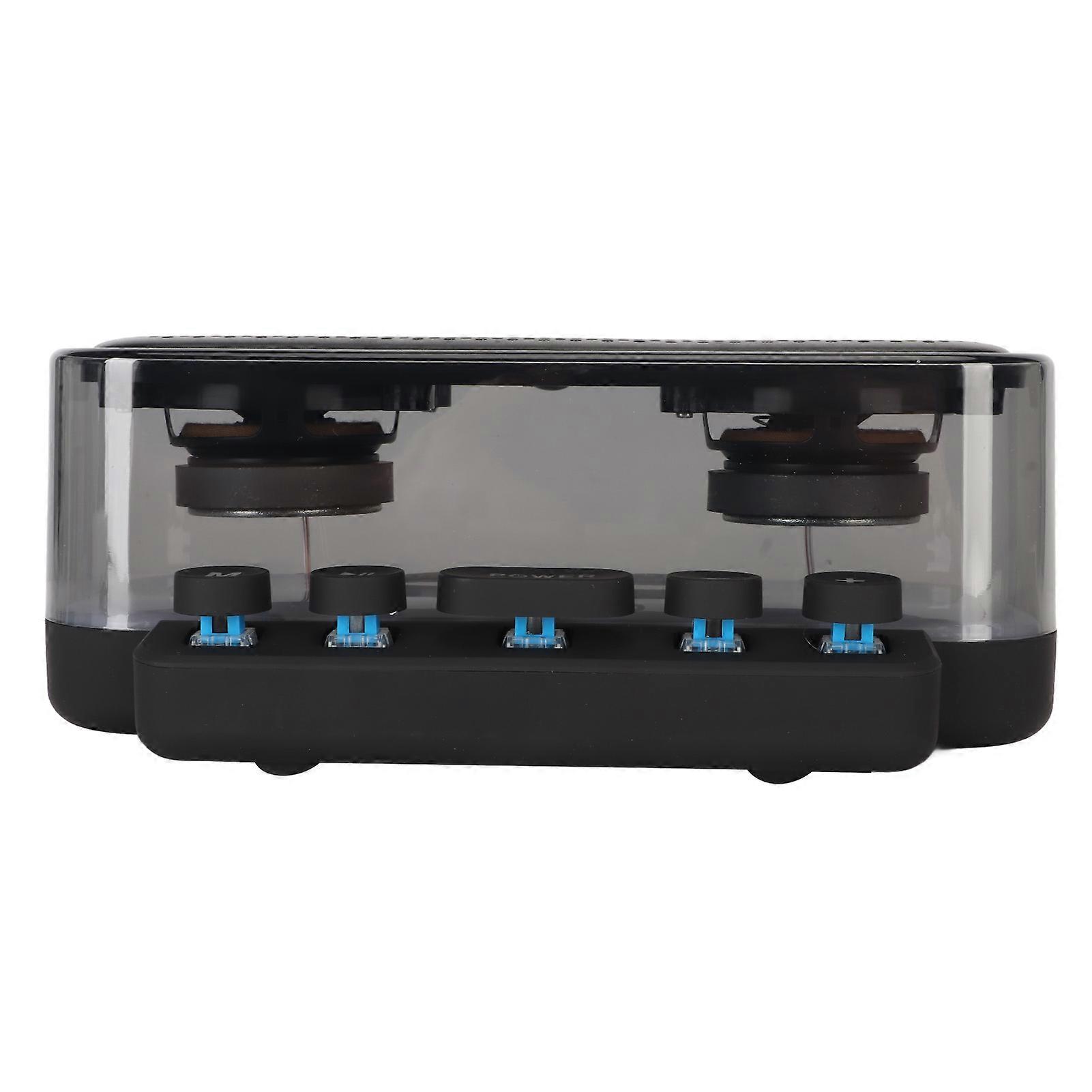 RGB Bluetooth Speaker IPX5 Waterproof Type C Charging Bluetooth Subwoofer Speaker with Mechanical Keyboard Buttons 