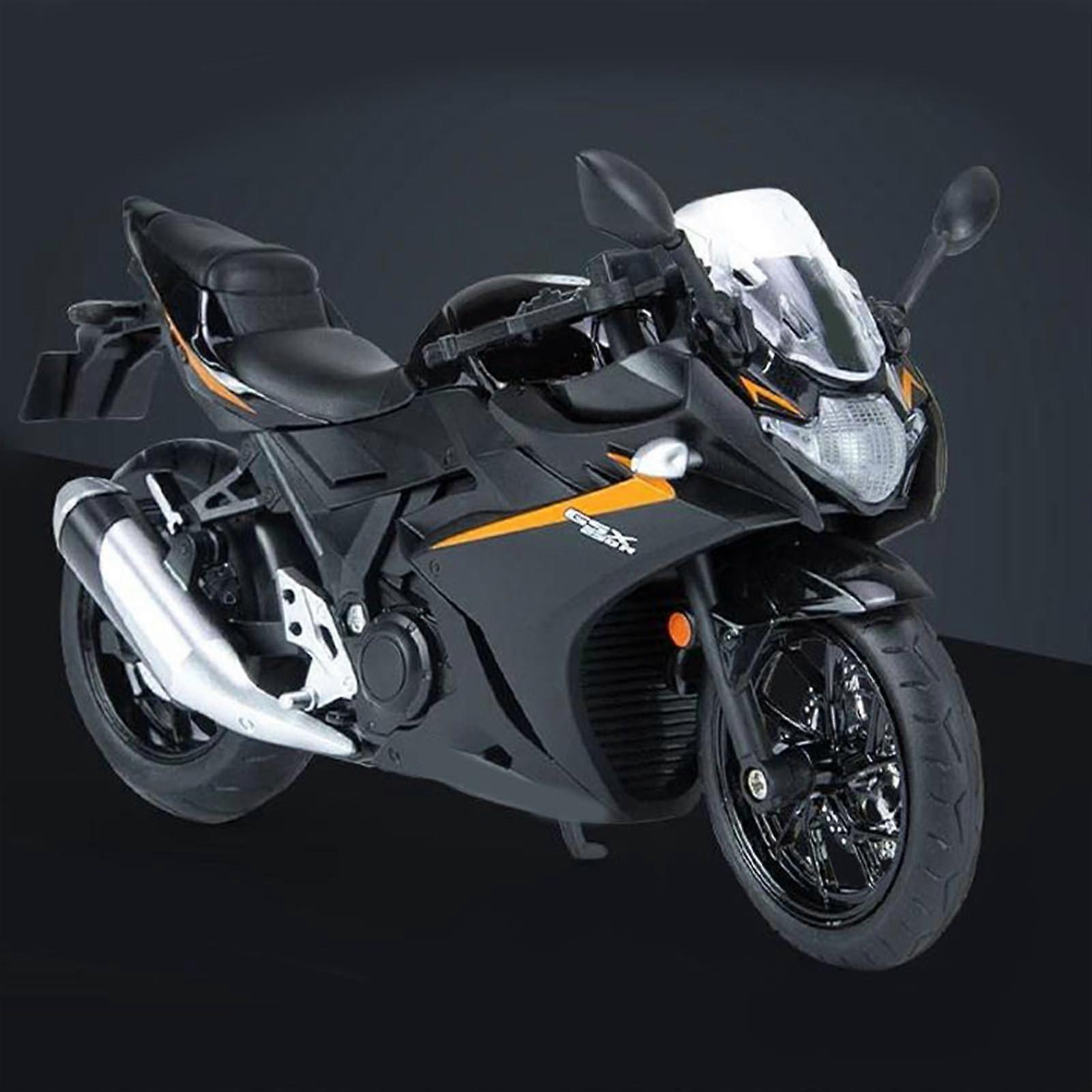 GSX 250 R Black Motorcycle Model 1:12 Scale Die-Cast Metal Collectible Replica