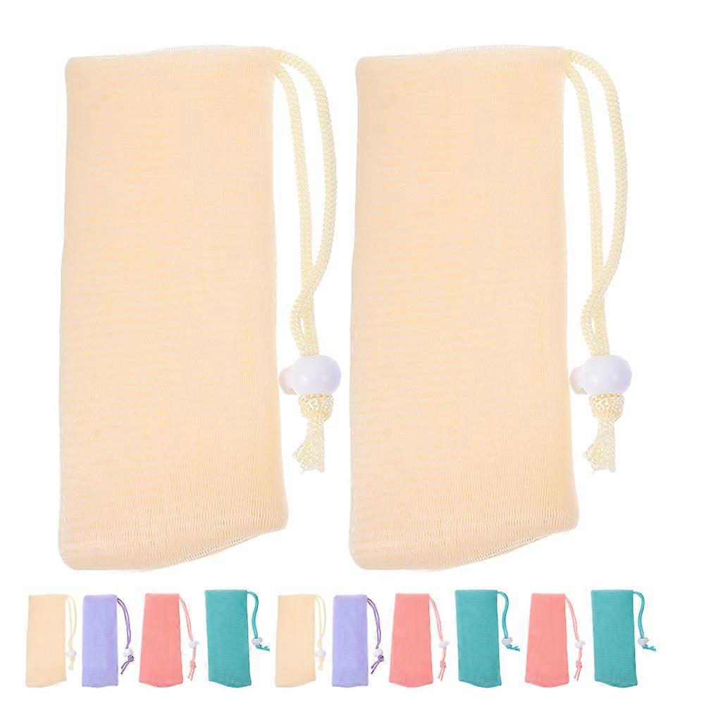 Soap Sack Mesh Soap Bags For Bathroom Use Foaming Mesh Design Assorted Color 16Pcs
