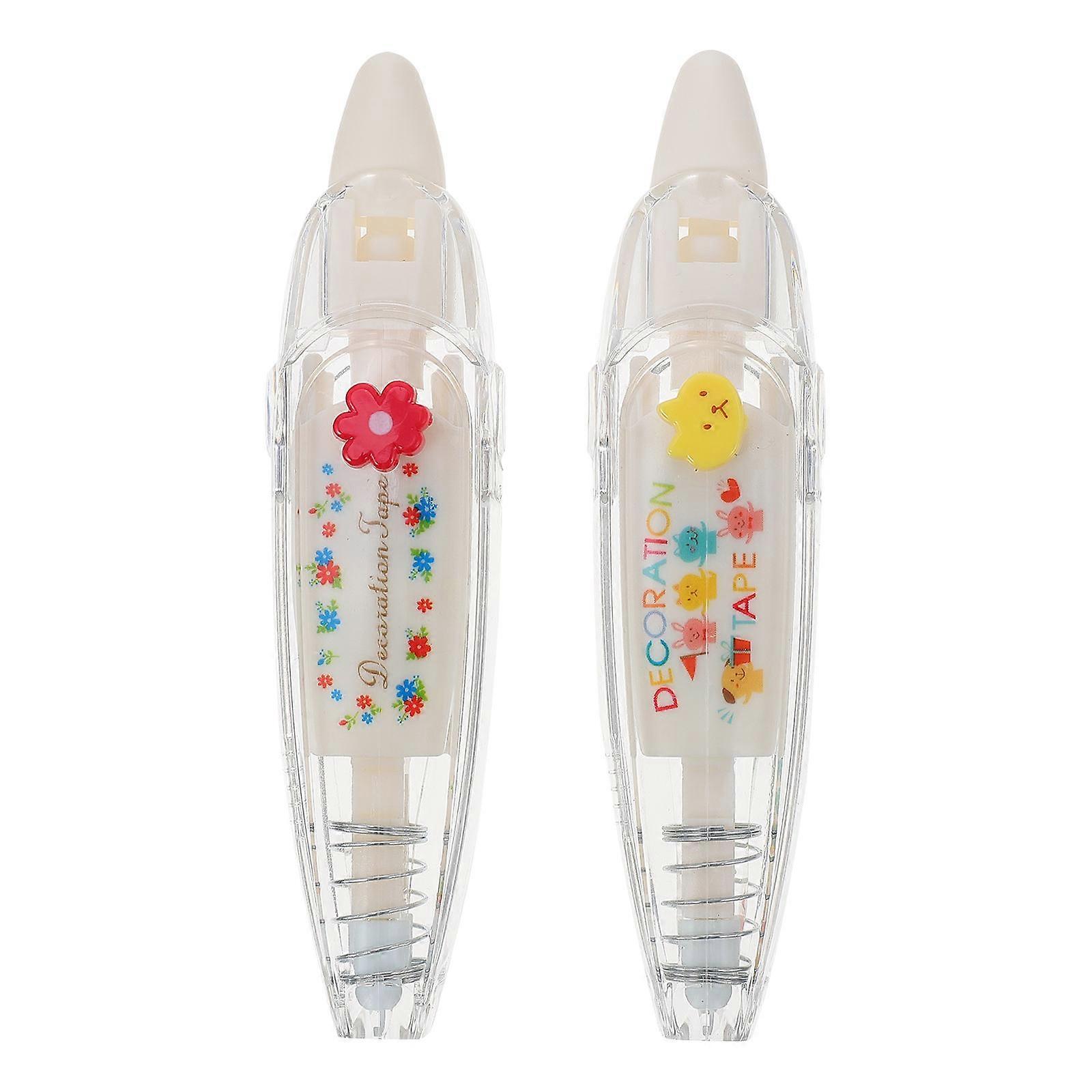 Tape Cute Diy Album Tapes Decorative Tapes For Personal Use Assorted Color 10.50X3.00X2.00cm Rectangular 2Pcs