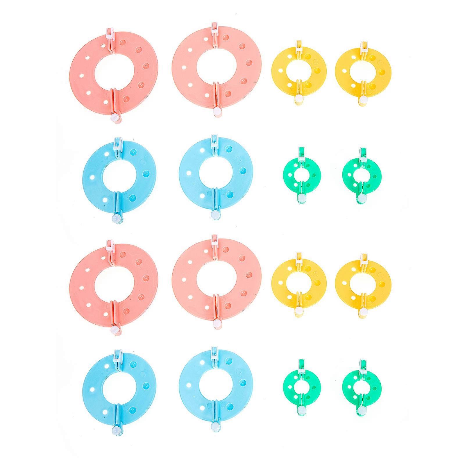 جولة الغزل الكرة جديلة أداة دليل الغزل الكرة صانع الحائط زينة الجدران صنع المجوهرات 9 سنتيمتر الكبار 16 قطعة