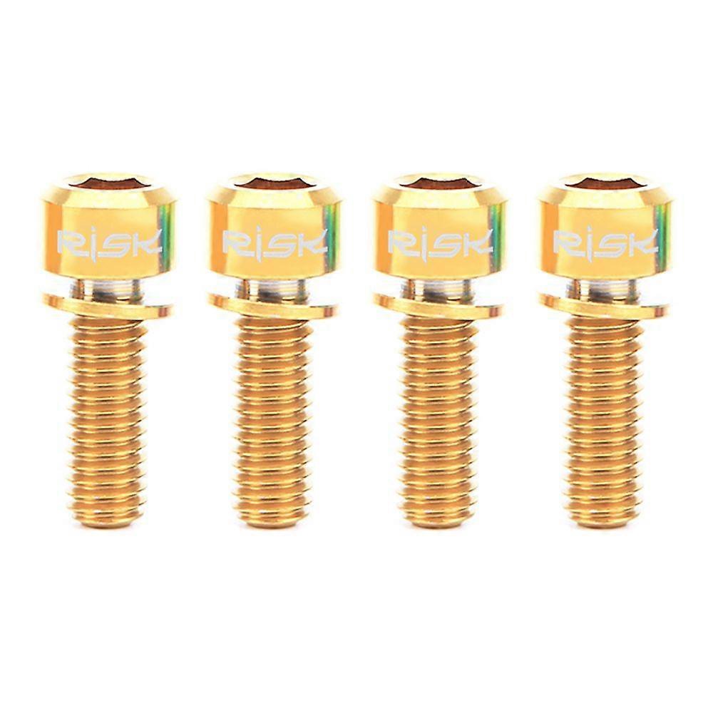 RISK 4 SZTUK M618 / 20mm Tytanowe Ti do zacisku hamulca tarczowego MTB z adapterem SpacerYMQX)