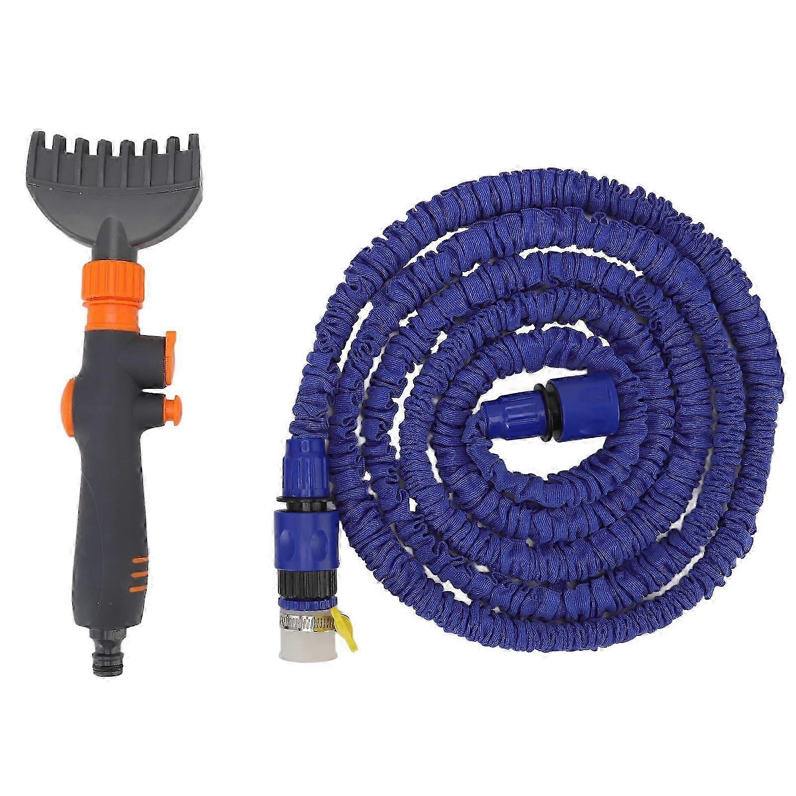 Orange Pool Filter Cleaning Comb - Handheld Rinse Tool with Water Pipe Attachment