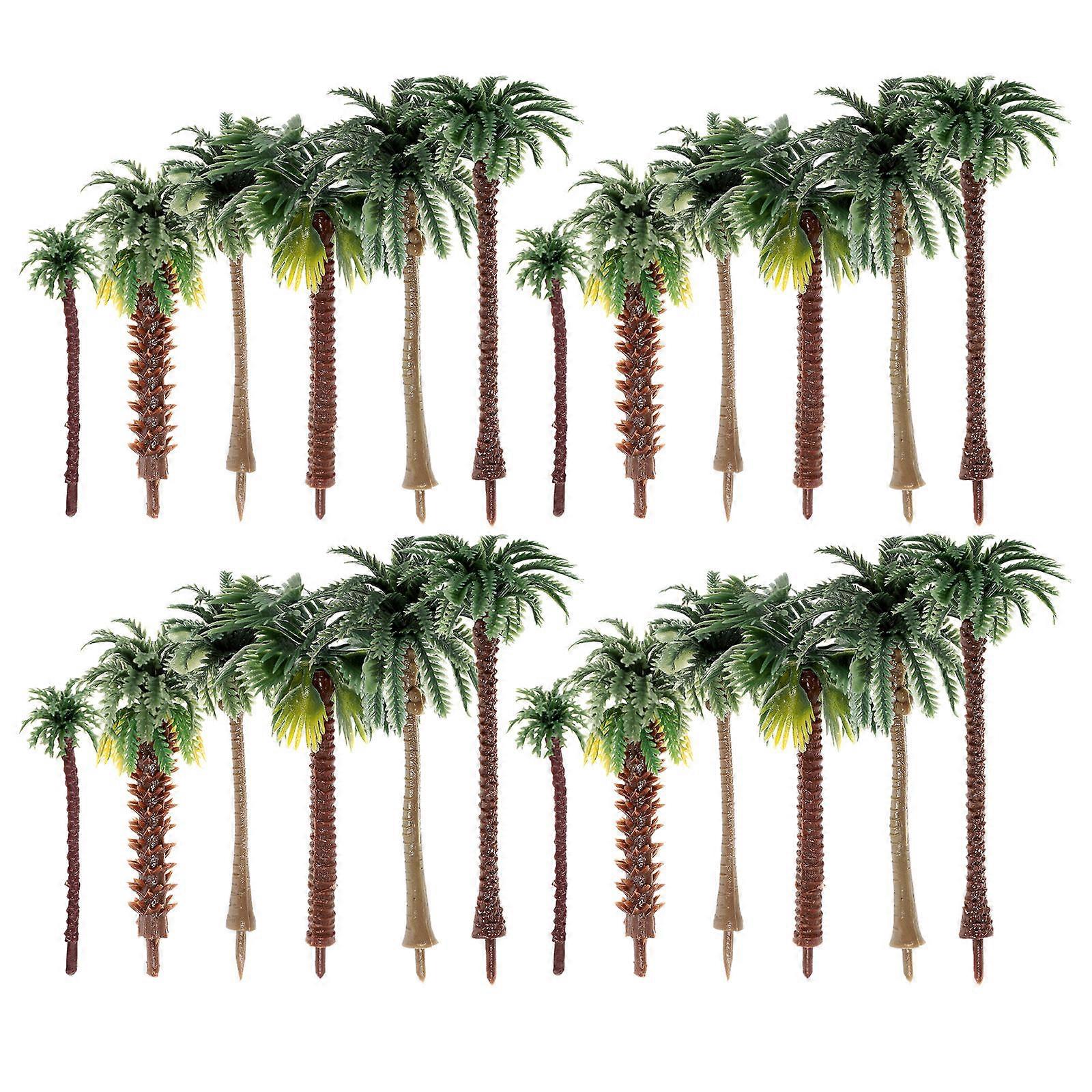 Model Plants Miniature Scene Trees Sand Table Building Model Diy Activity Assorted Color 30Pcs