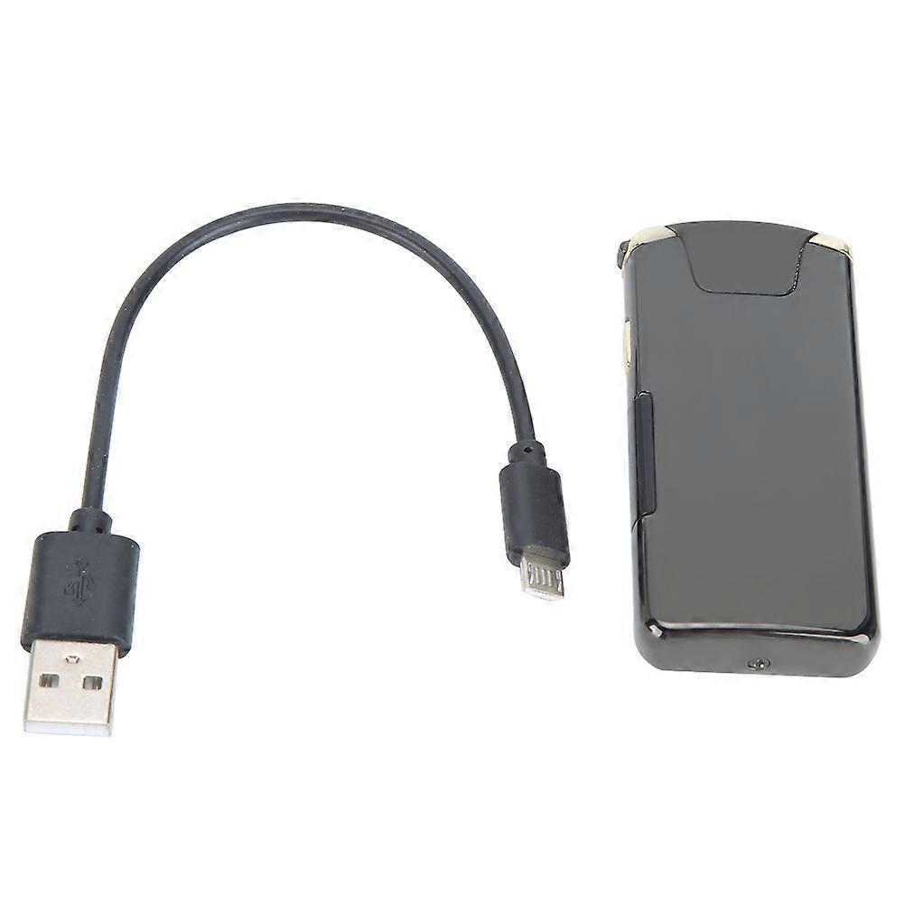 USB Electric Dual Arc Rechargeable Windproof Cigarette Lighter with LED Electric Display