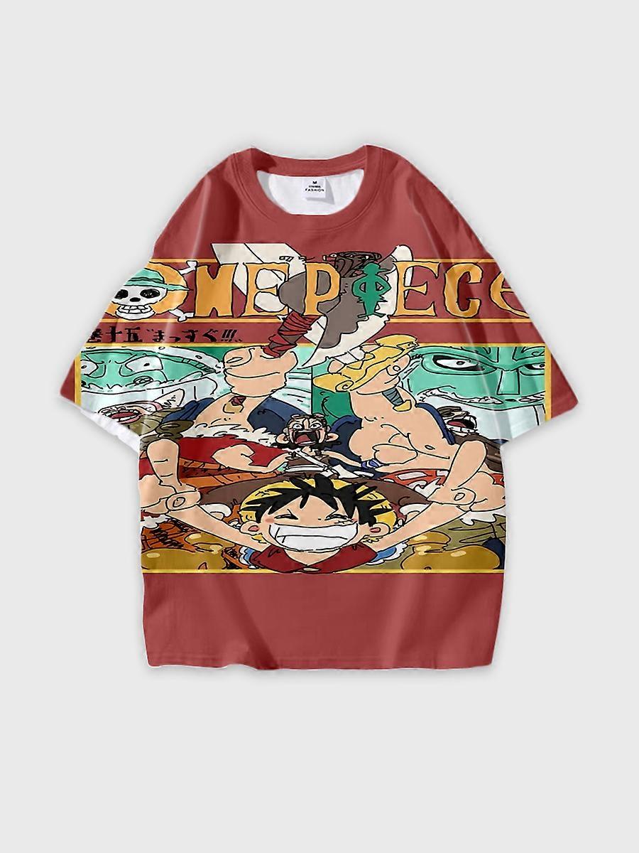 T-shirt round neck Role Pattern loose short sleeve JW1004