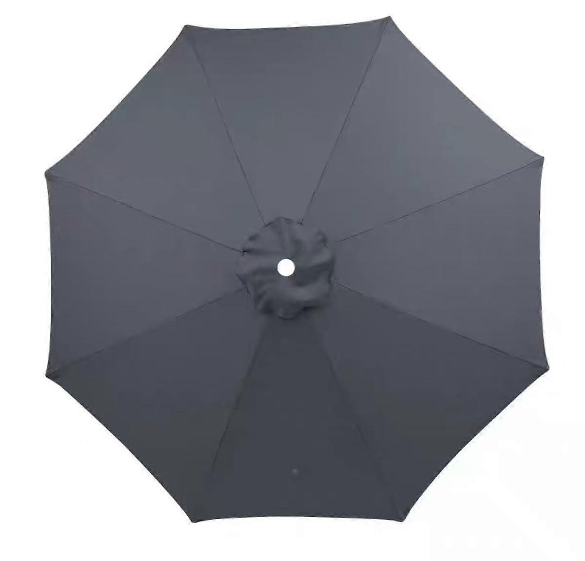 Replacement canopy, sunshade canopy, deep gray, 2m/2.7m/3m 6 ribs/8 ribs (2m 6ribs Deep Grey)