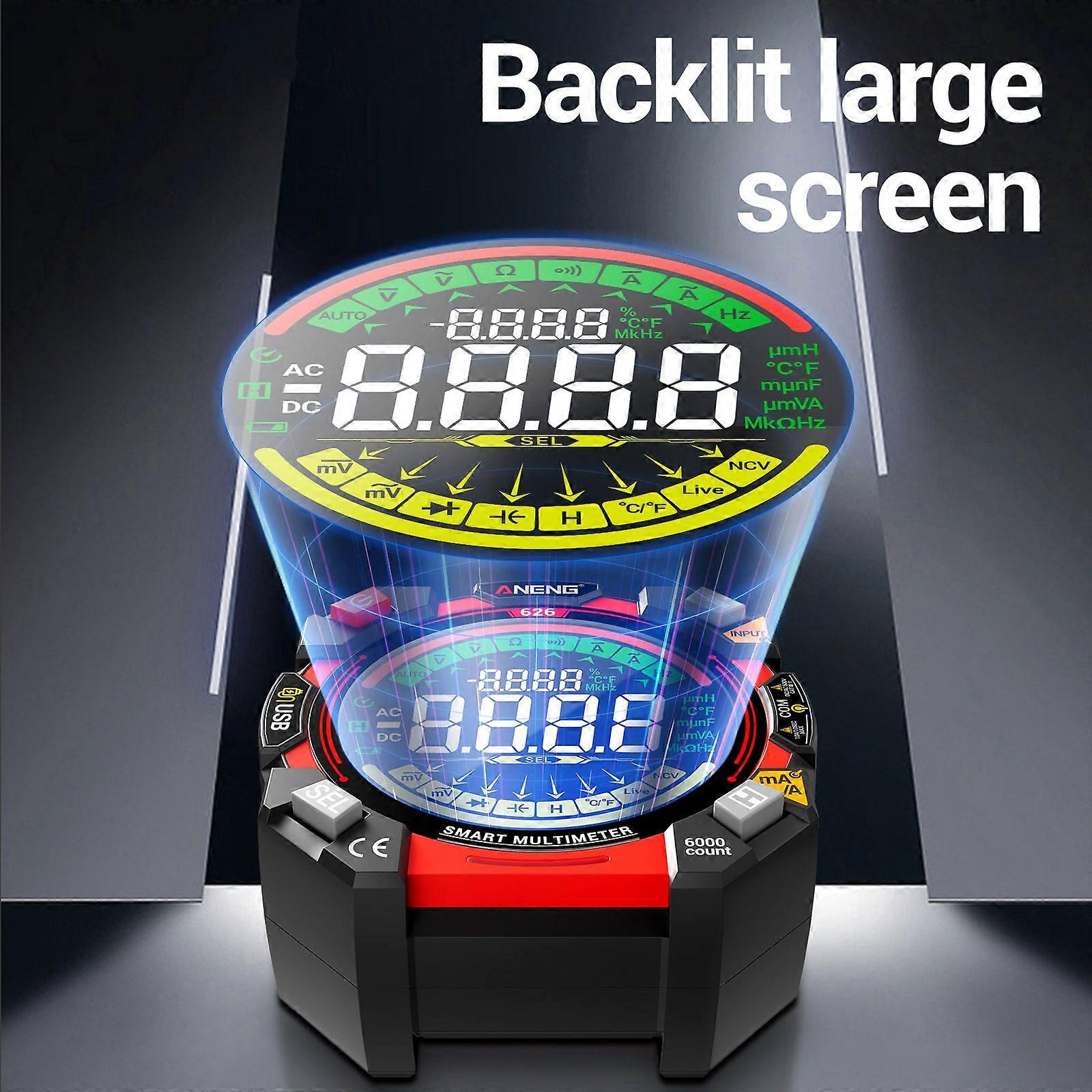 Aneng Multimeter Intelligent High-precision Digital Multimeter Dual Tube Fuse NW