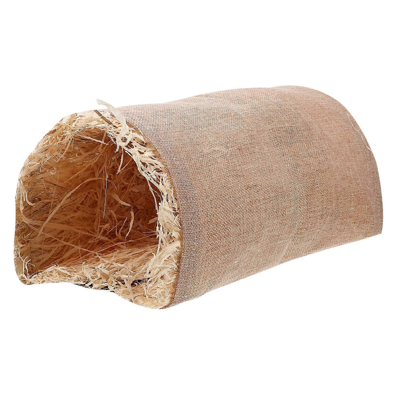 Hamster Sleeping Nest and Play Tunnel Warm Hideout for Small Animals Durable and Safe for Rodents Protects from Cold for Home or
