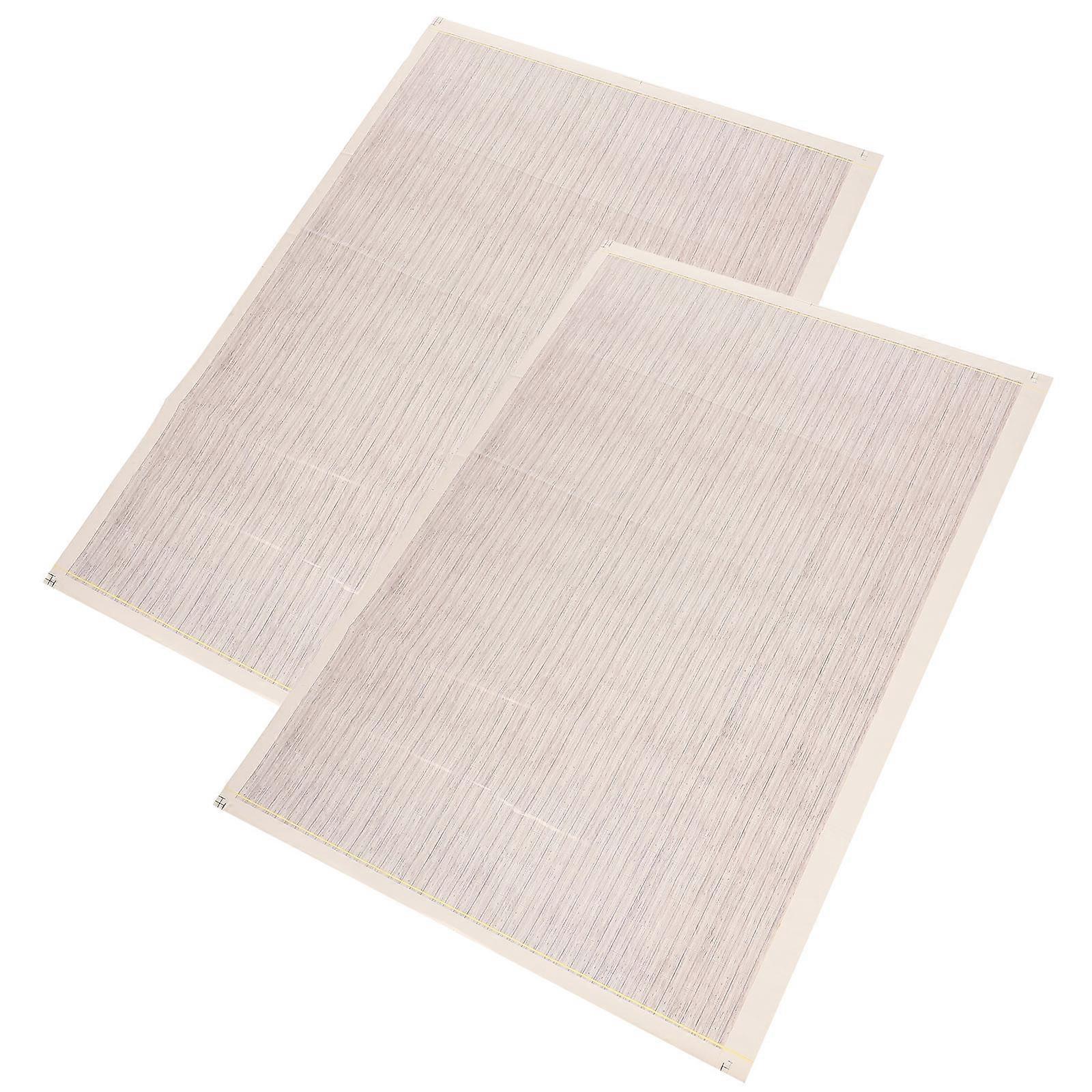 Beige Mini House Floor Paper Stickers for Decoration with Smooth Surface and Multi Purpose Use 2pcs