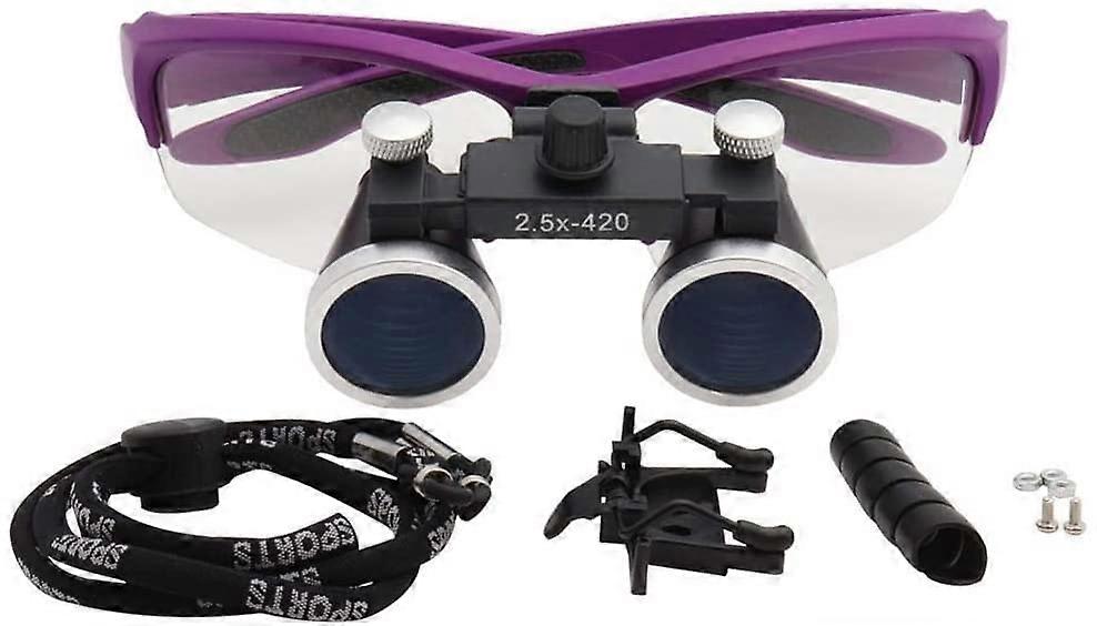 Head Mounted Magnifier 2.5x/3.5x420mm Magnifying Glass Lab Magnifier Magnifying Binocular Magnifier Reading / Observing / Lighting