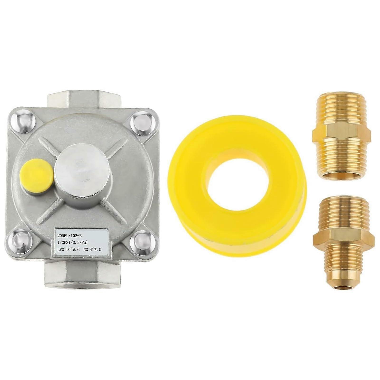 Pressure reducer for gases, explosionproof valves, pressure reducer metal structure for safety in the kitchen