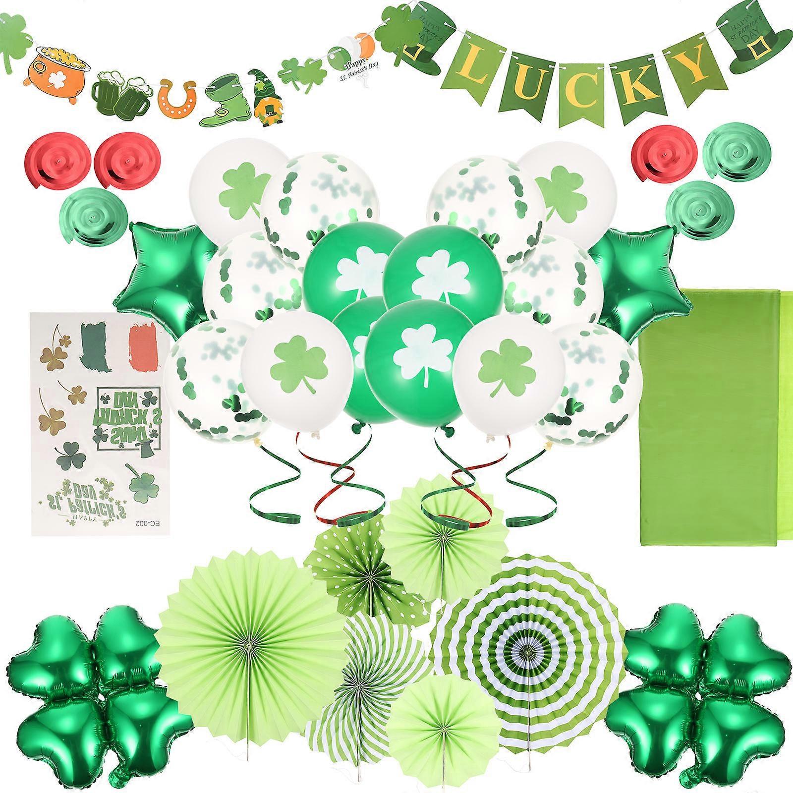 Festival Party Balloons St Patrick's Day Sequins Style Assorted Color Decorations For Classmates 1Set
