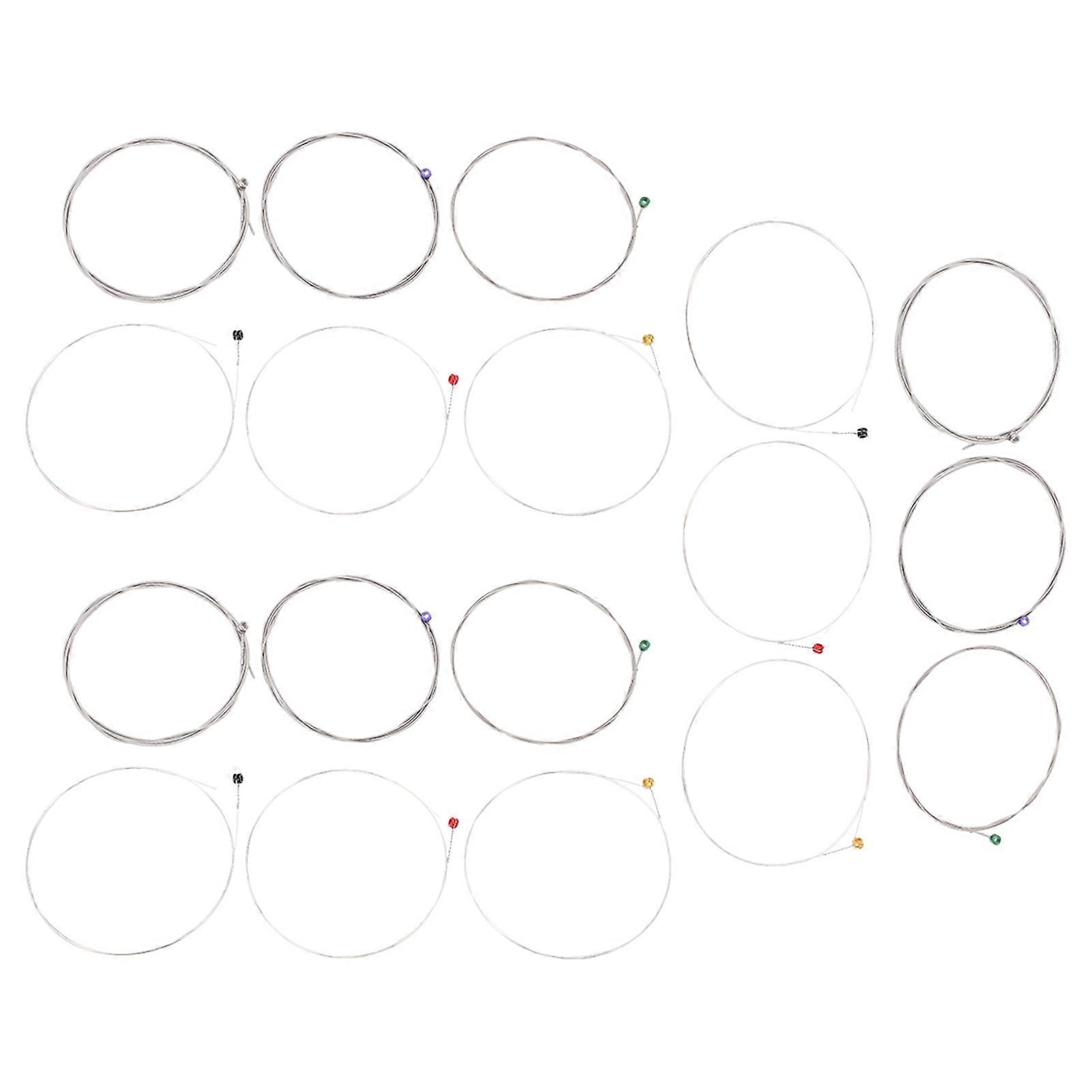 18Pcs Electric Guitar Strings Nickel Alloy Ball End Wound Regular Light for GuitaristRX17