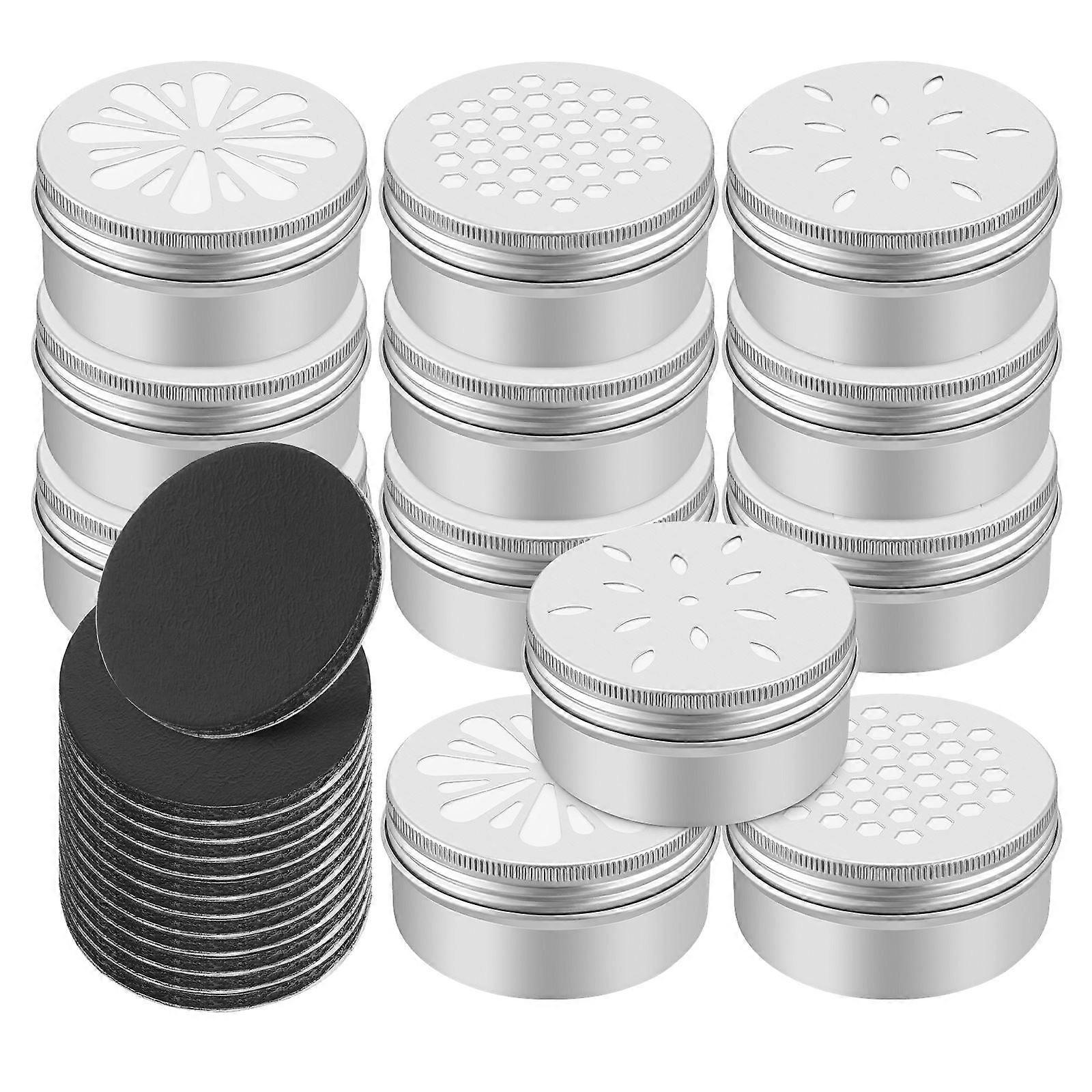 Dog Scent Training Tins Small Scent Containers with Honeycomb Leaf and Juice for Nose Work, Durable Smell Resistant Canisters with Soft Magnetic Dots