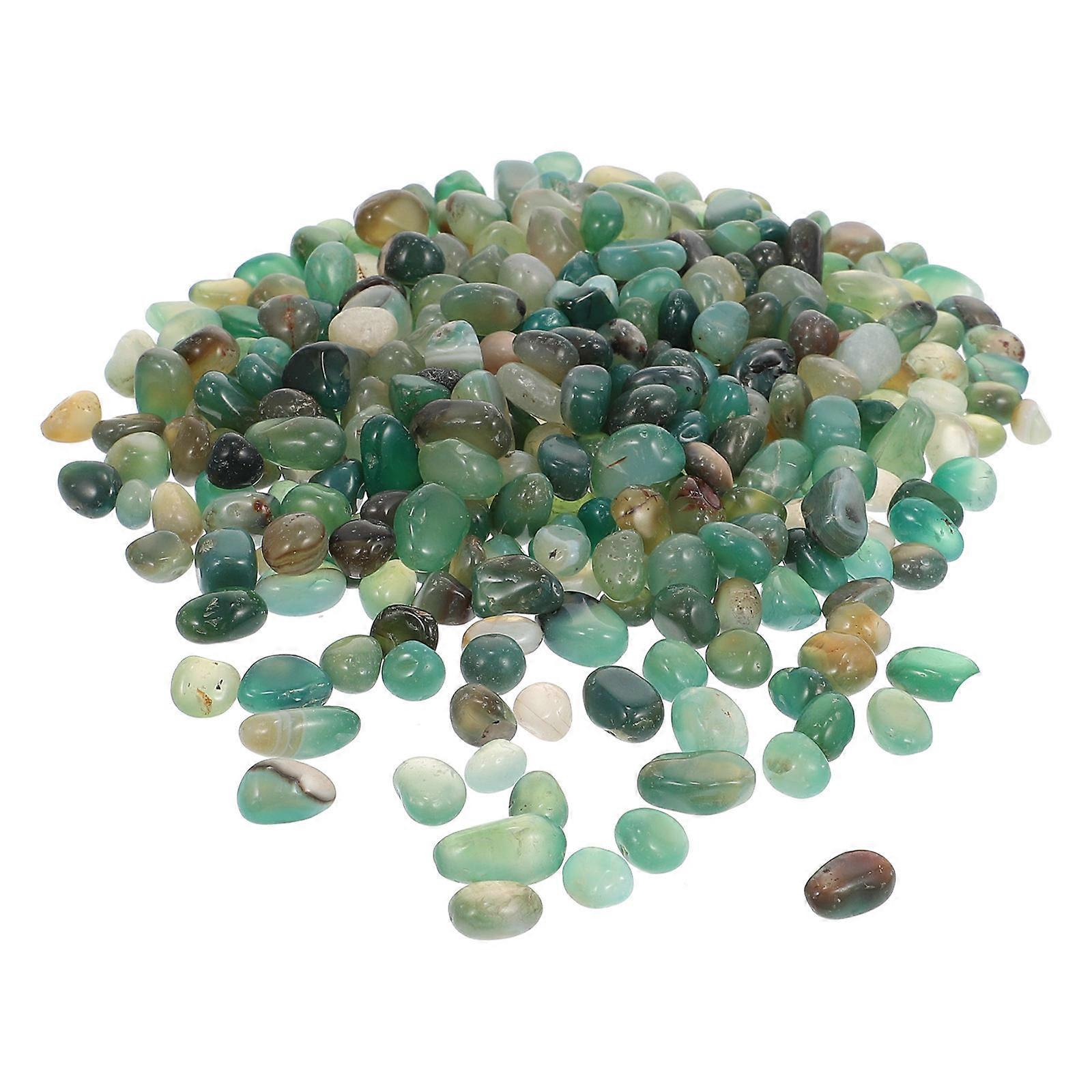 Green Synthetic Decorative Stones for Decoration Easy to Use in Vases Planters Aquariums 1 Pack
