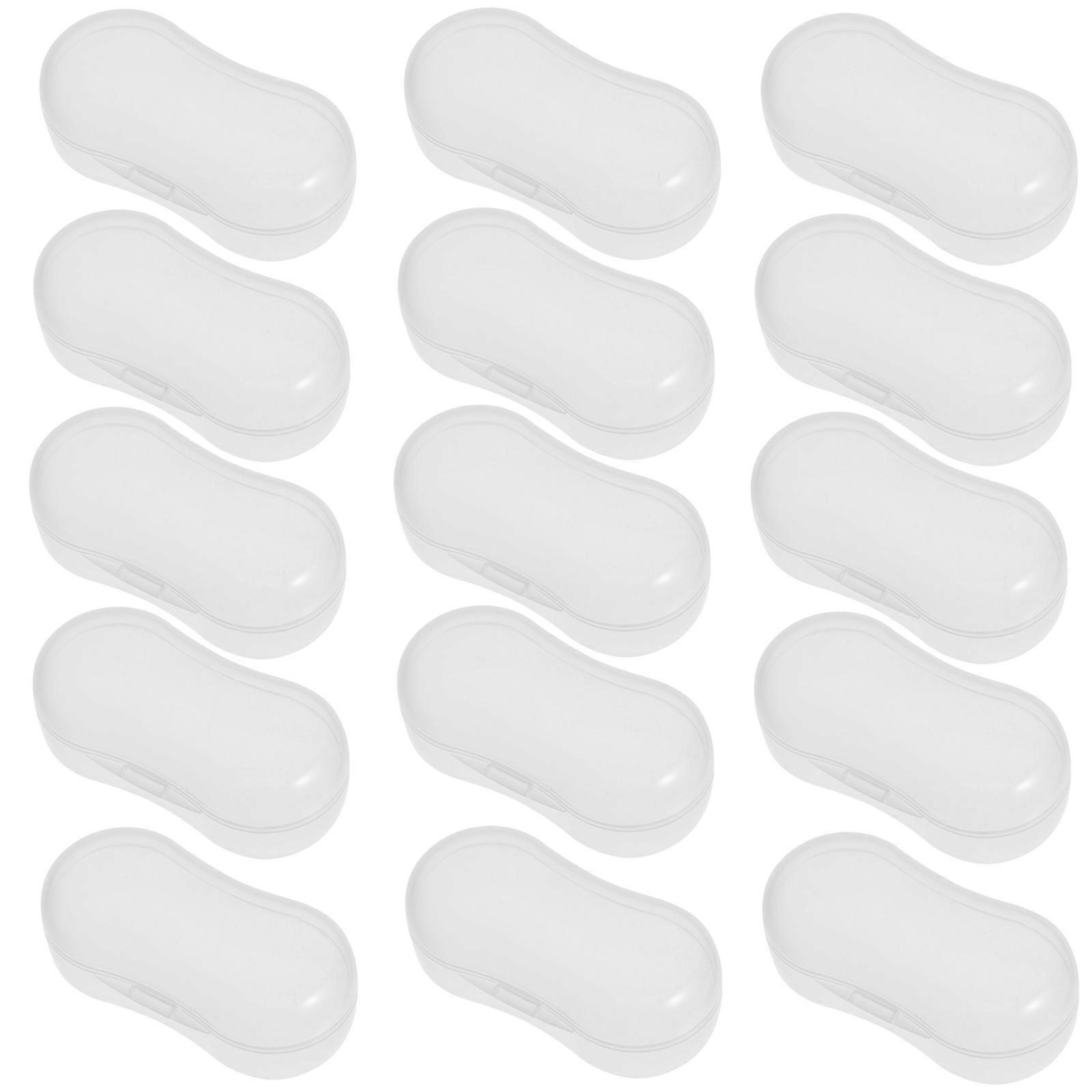 Cat Tooth Finger Wipes Case Dog Finger Toothbrush To Clean Transparent 20Set