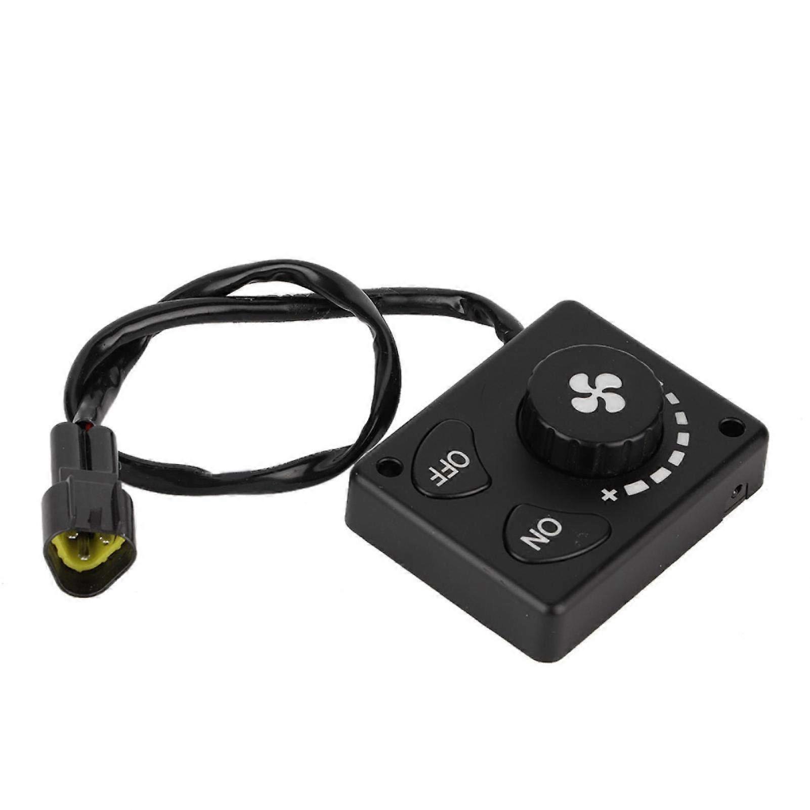 Auxiliary Heater Controller Switch for 12V/24V Diesel Air Parking Heaters, Rotary Knob Control for Cars and Trucks