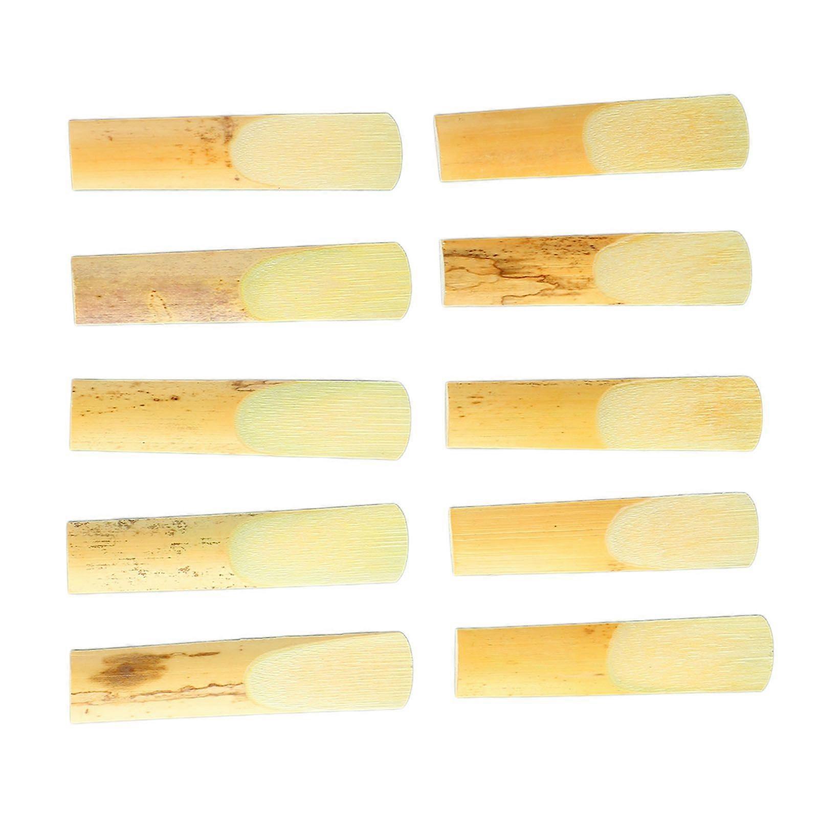 10 Pcs Alto Saxophone Reed Professional Traditional Reed Accessory for Alto Saxophone Strength No. 2.5