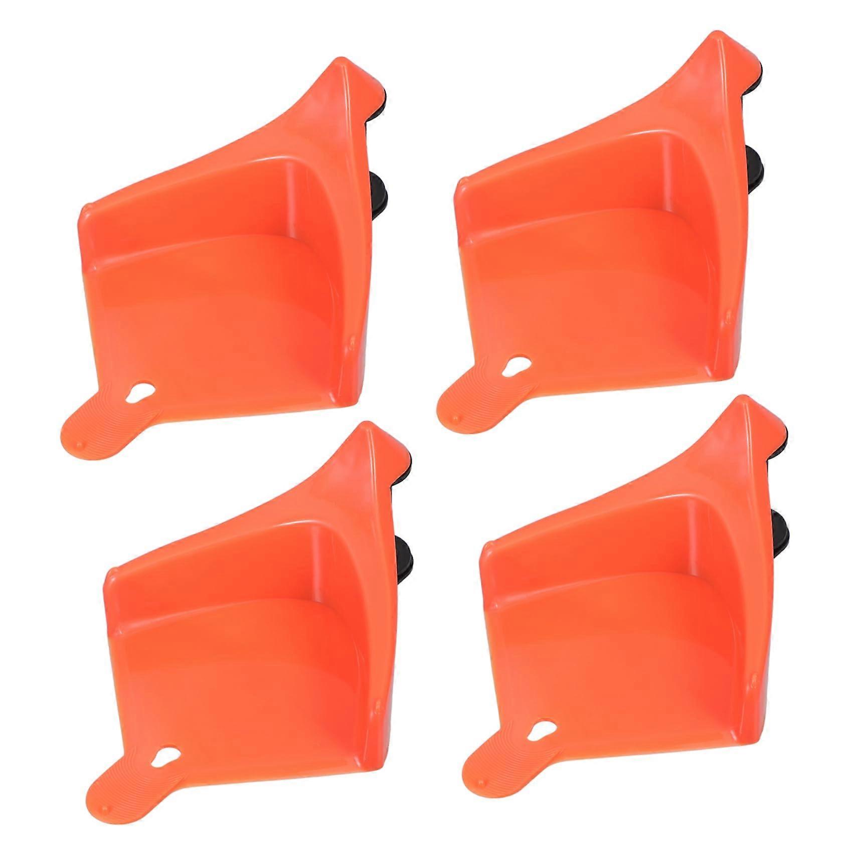 Hose Guide Pack of 4 for Motor Vehicles, Car Hose Holder, Durable PP Material, Orange Hose Alignment for Car Washes
