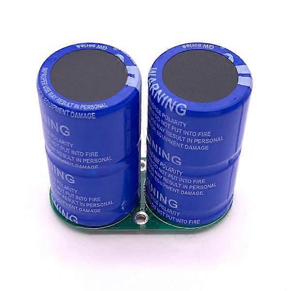 2pcs 2.7V 500F super capacitor, 5.4V 250F.