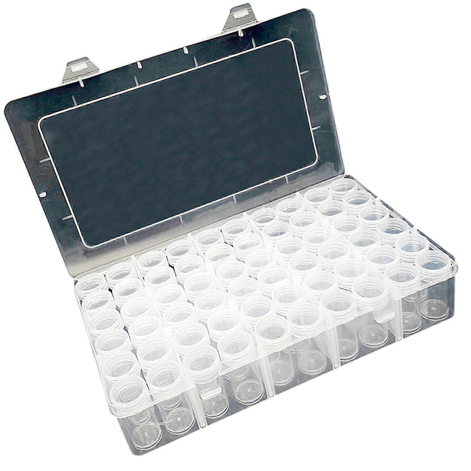 Round Plastic Container With Customizable Labels Efficient Storage Solution for Craft Office Supplies Home Use Multicolor