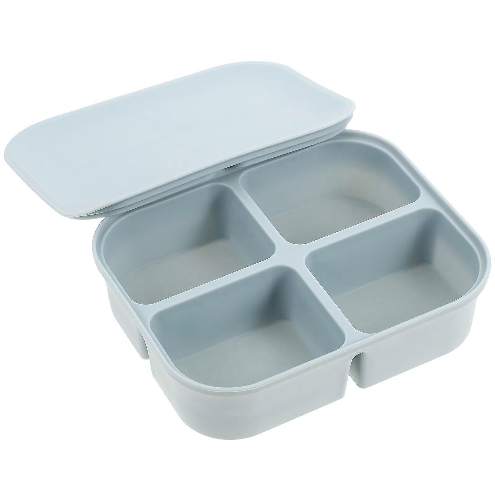 Blue Silicone Snack Container for Kitchen Use MultiFunctional Toddler Snack Containers 0.5L