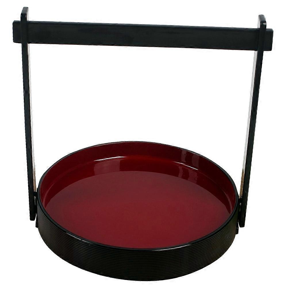 Serving Tray Japanese Style Basket Portable Snack Plate 8.25X7.07X7.07in Easy to Clean 1Set
