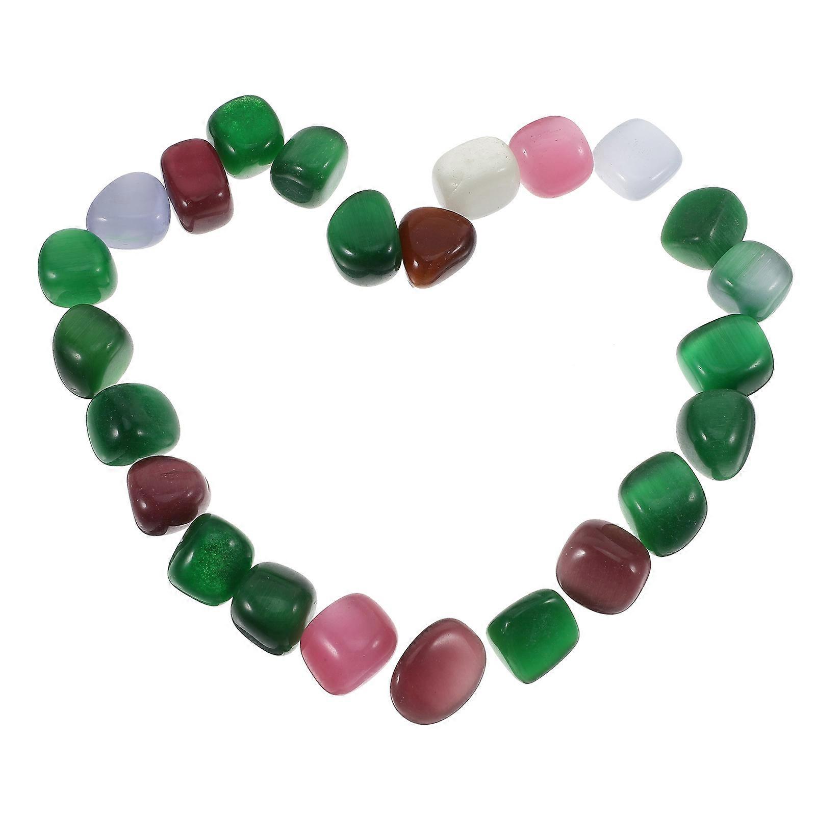 Quartz Crystals Bulk Natural Tumbled Stones for Decor Multi Color 23cm