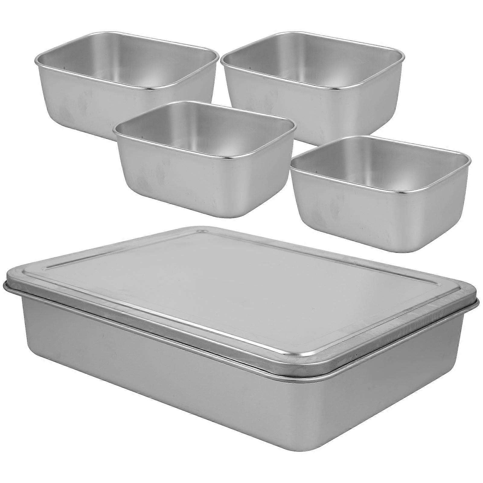Here's a well structured product description for a **Stainless Steel Condiment Box Set / Multi Compartment Snack Container** ideal for use in