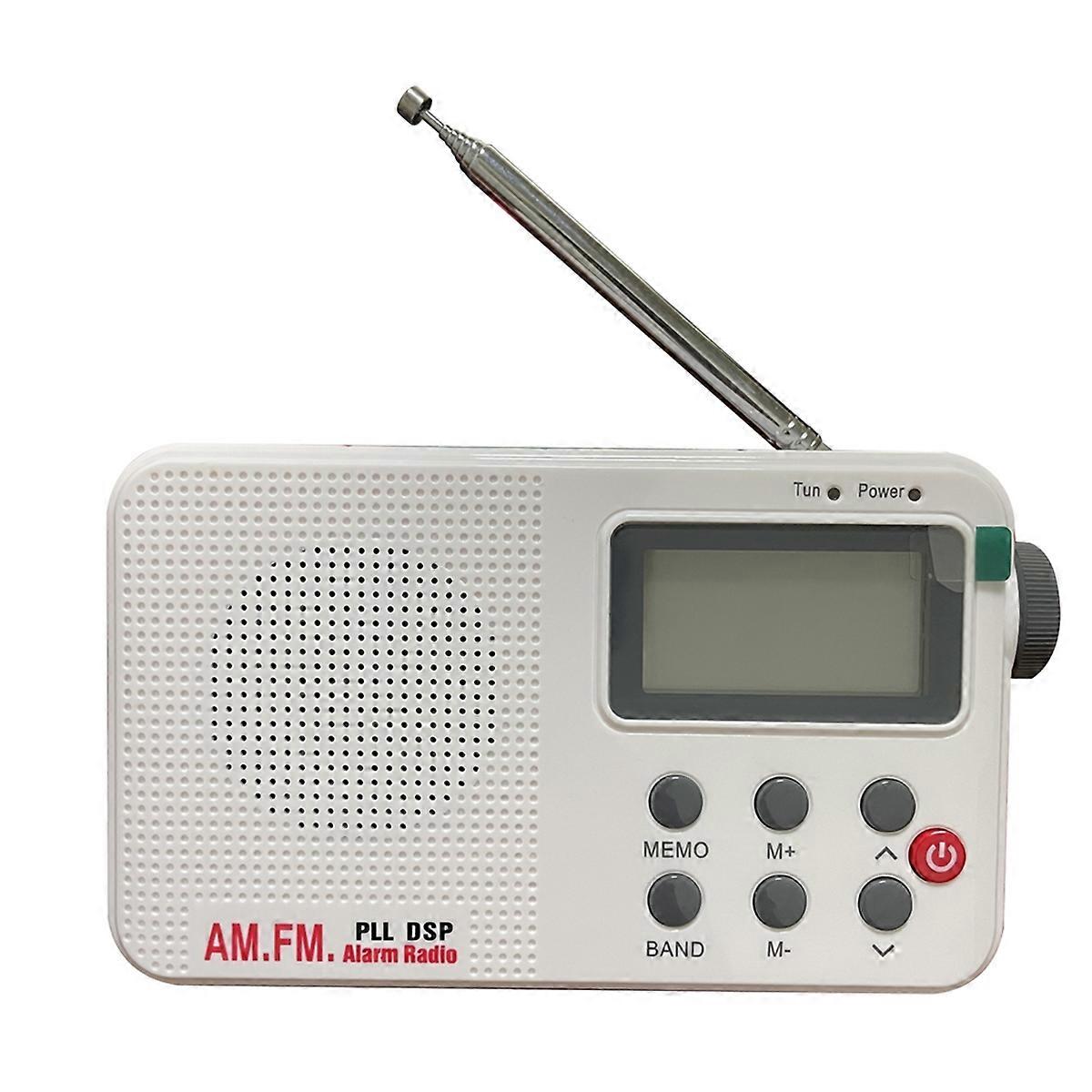 Portable AM/FM/SW Radio Digital Display Radio Mini Stereo Radio with LCD Display Headphone Jack Battery Powered or DC 5V